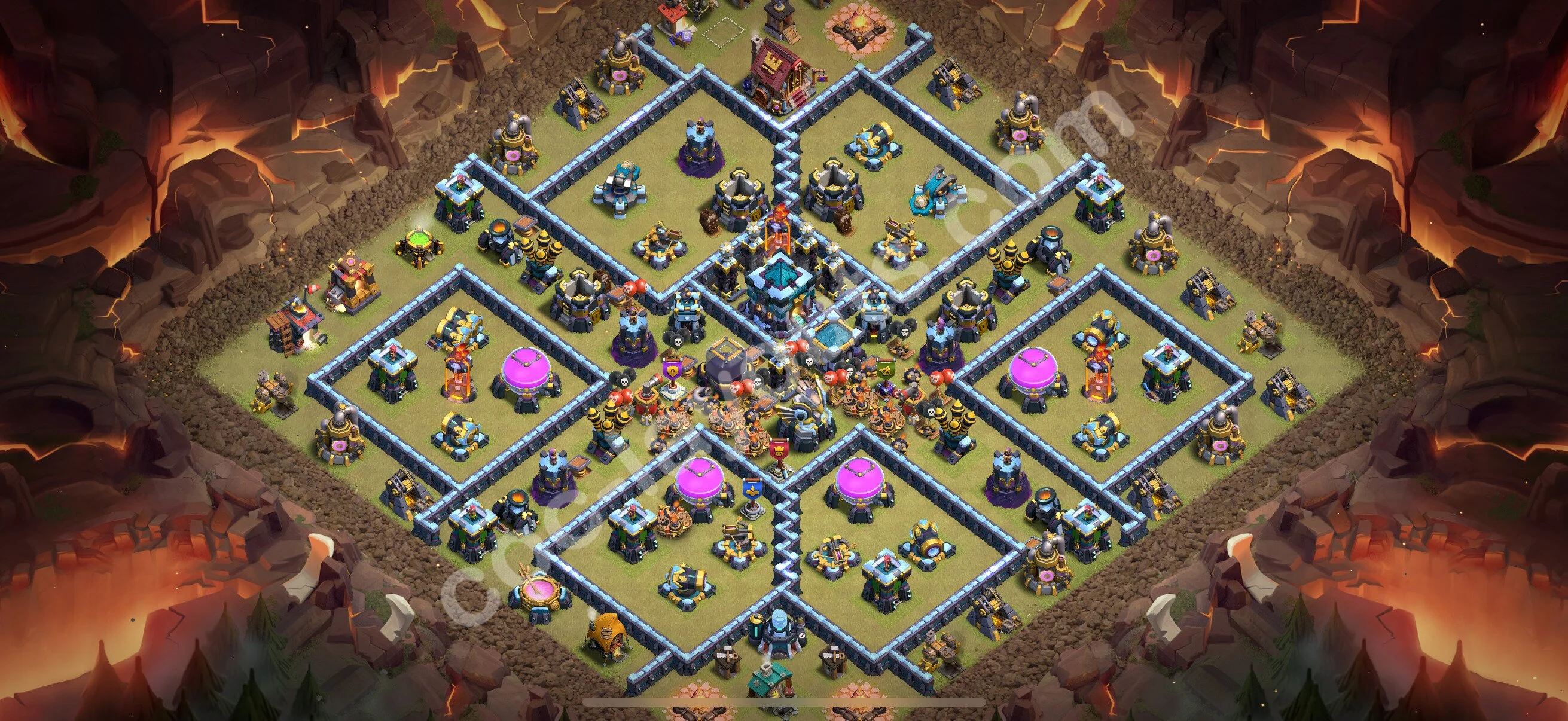 Top War Base TH13 with Link, Hybrid - Anti 2 Stars CWL Plan 2026 - Clash of Clans - (#263) — War BH13