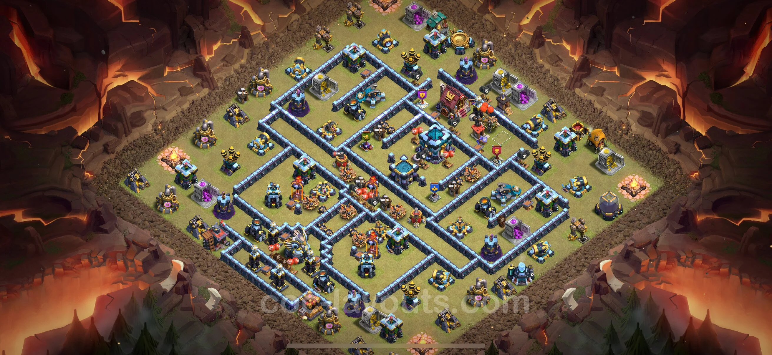 Top War Base TH13 with Link - Anti 3 Stars CWL Plan - Clash of Clans - (#264) — Війна BH13