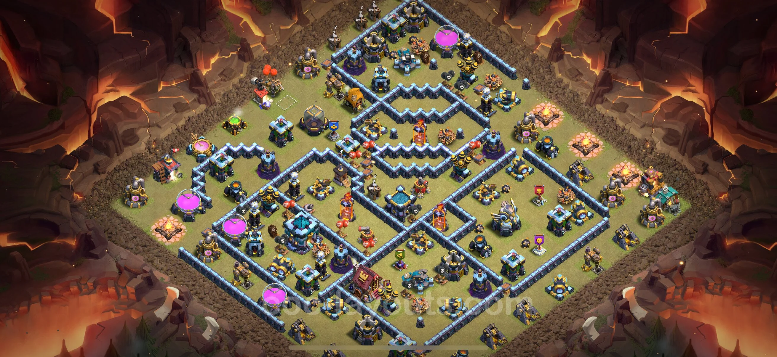 Top War Base TH13 with Link, Anti Everything - CWL Defence Plan - Clash of Clans - (#272) — Война BH13