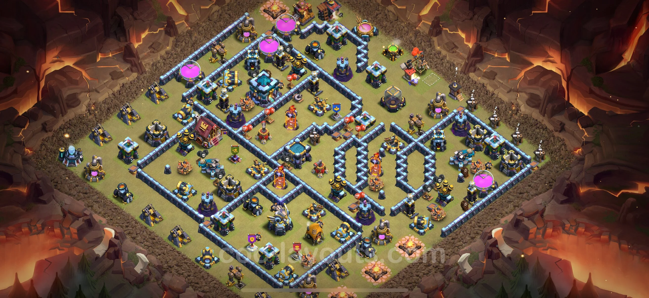 Top War Base TH13 with Link - CWL Defence Plan - Clash of Clans - (#276) — Wojna BH13