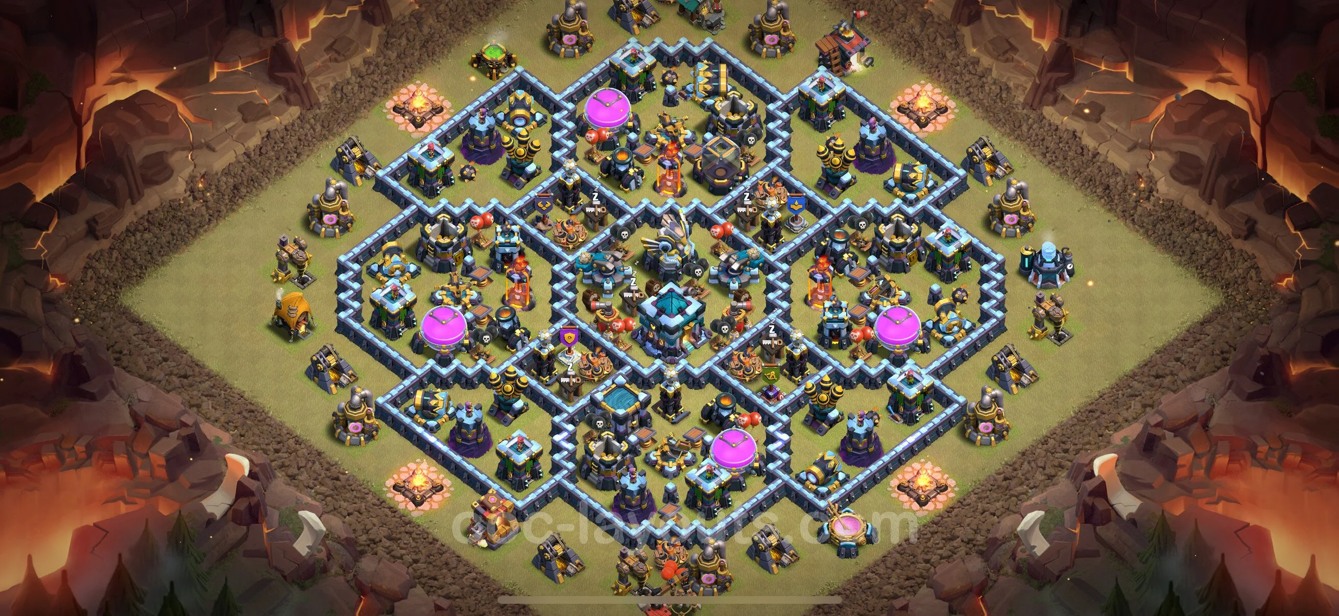 Top War Base TH13 with Link - Max Levels CWL Plan - Clash of Clans - (#278) — War BH13