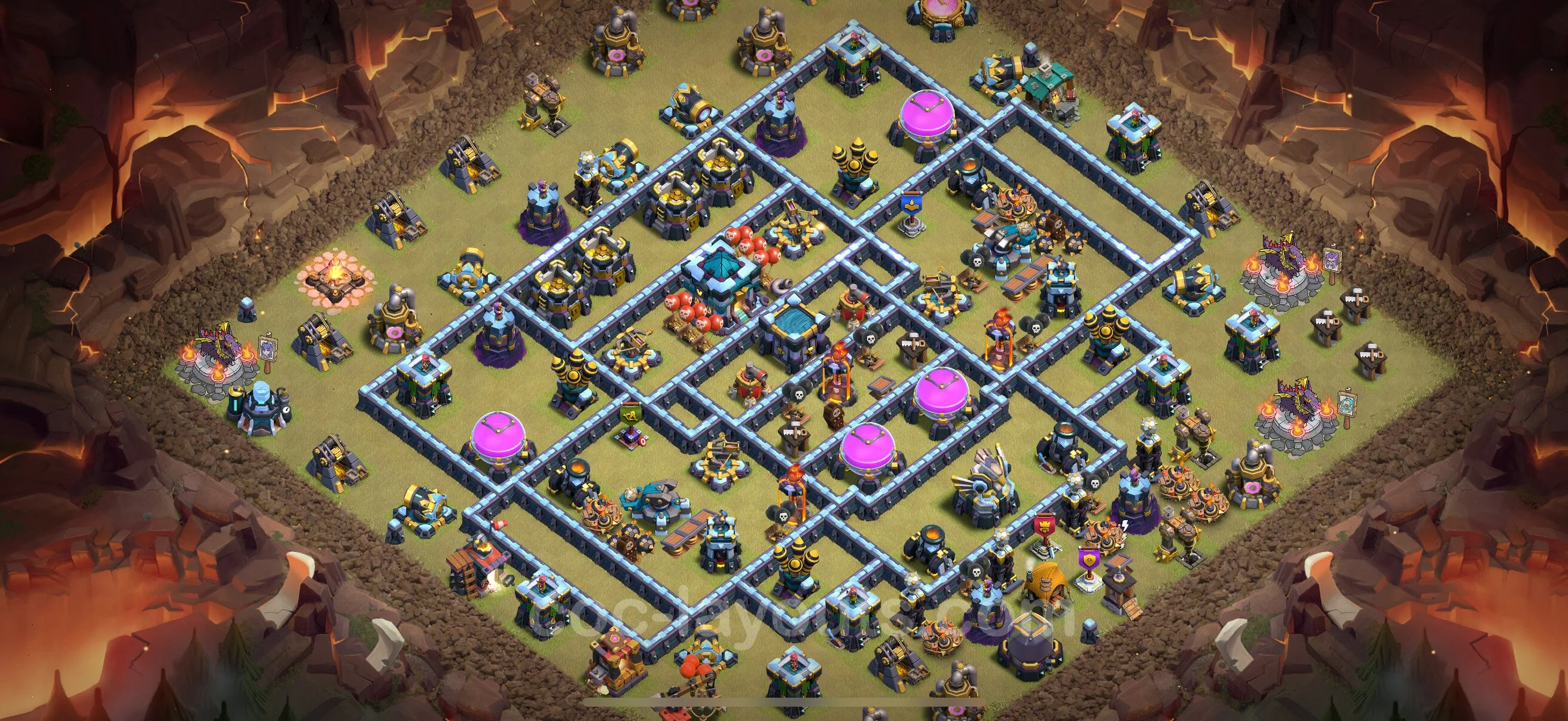 Top War Base TH13 with Link - Anti 3 Stars CWL Plan - Clash of Clans - (#279) — Война BH13