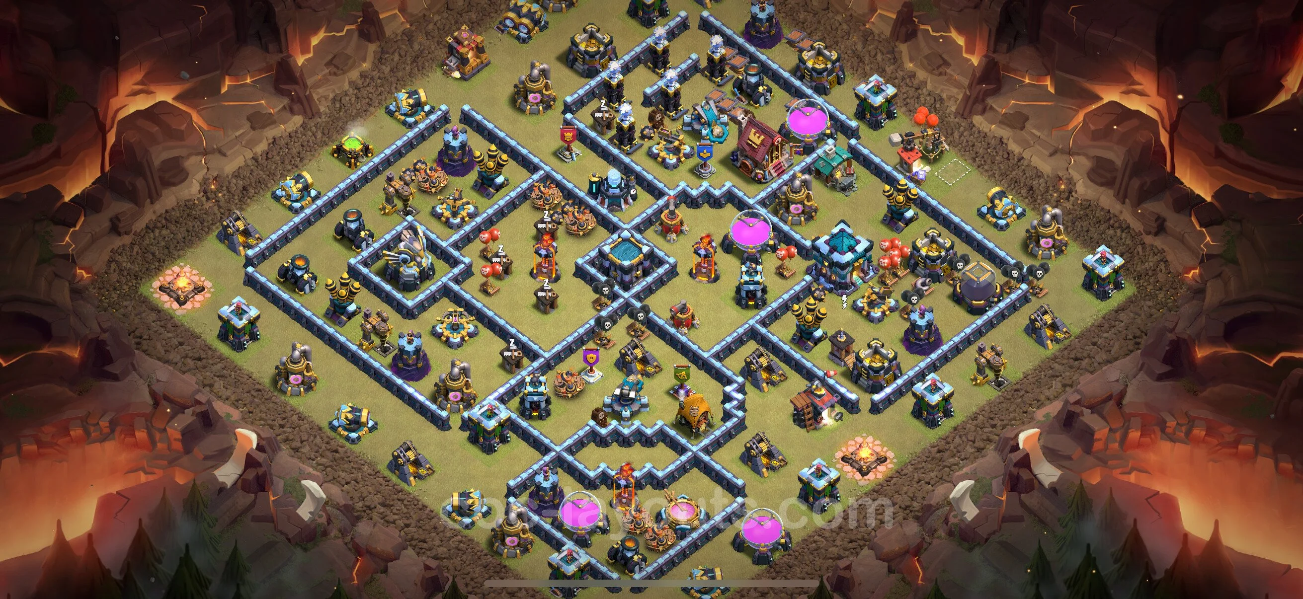 Top War Base TH13 with Link, Anti Everything - Anti 3 Stars CWL Plan - Clash of Clans - (#284) — Война BH13