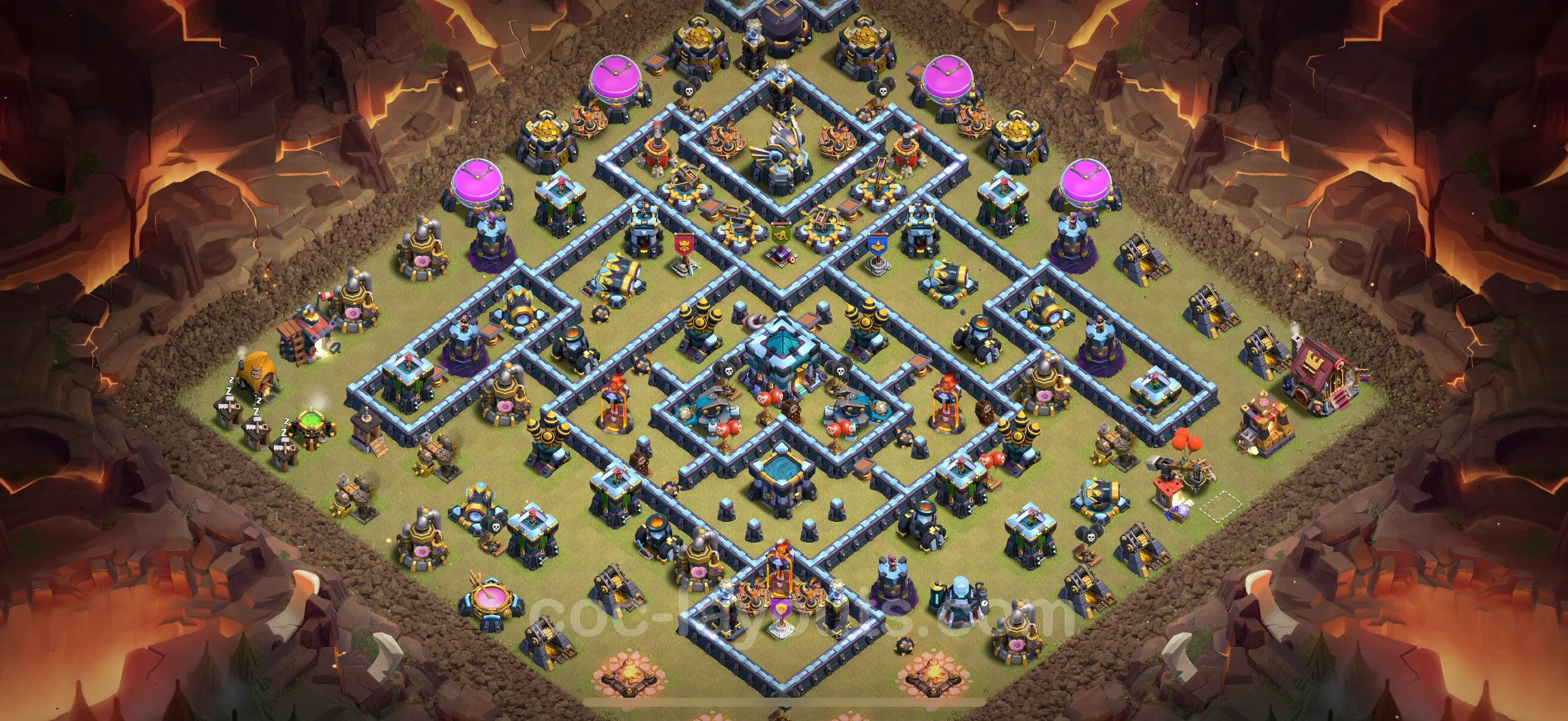 Top War Base TH13 with Link - Anti 3 Stars CWL Plan 2026 - Clash of Clans - (#287) — Война BH13