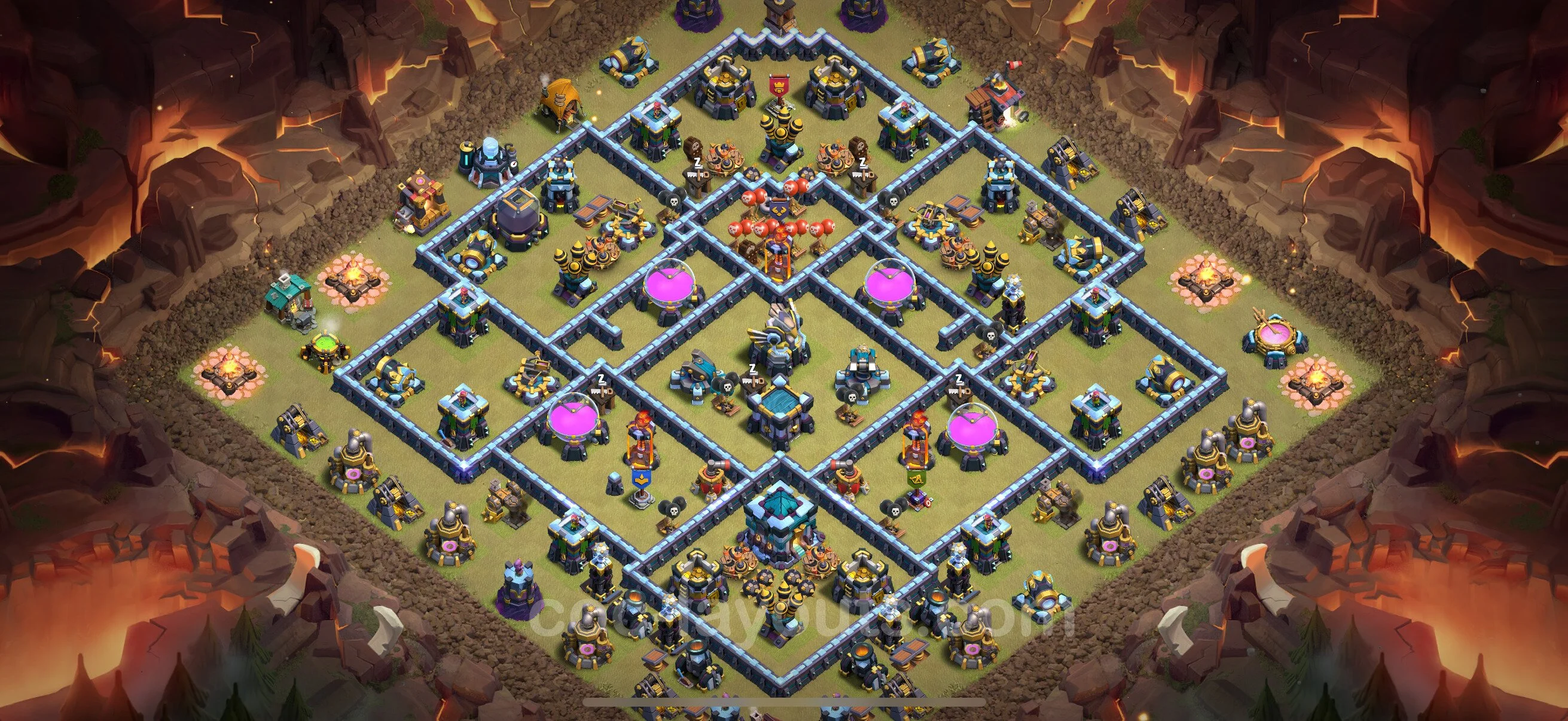 Top War Base TH13 with Link, Hybrid - Anti 3 Stars CWL Plan 2026 - Clash of Clans - (#289) — Война BH13