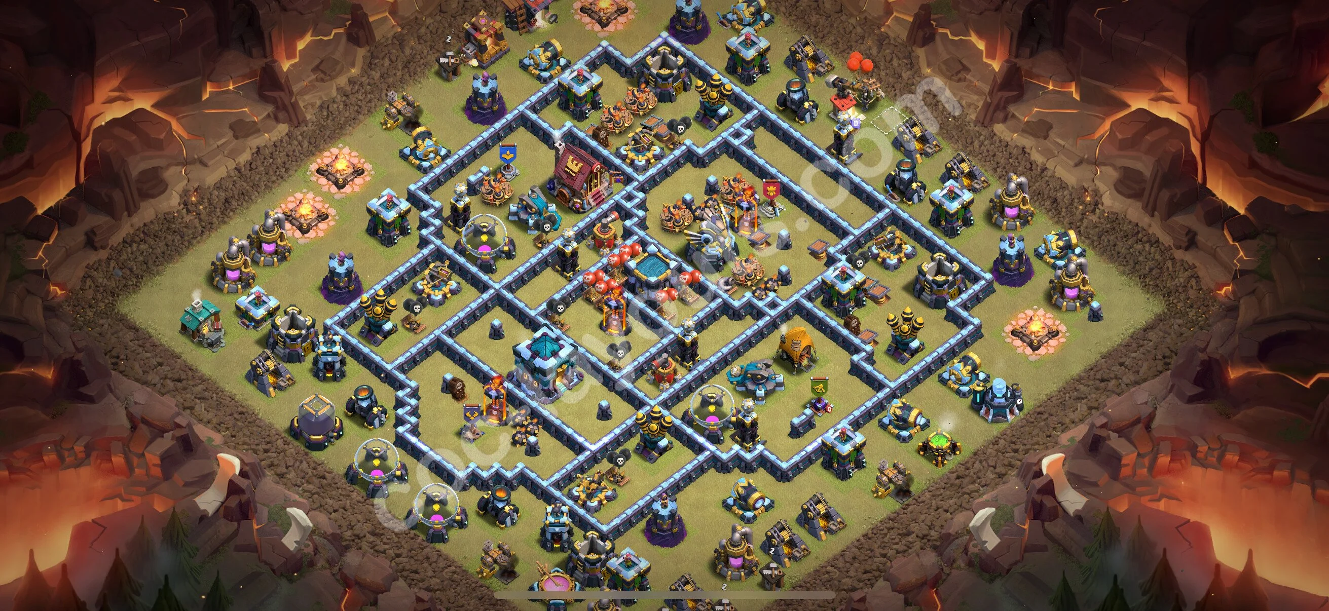 Top War Base TH13 with Link, Anti Air / Electro Dragon - Anti 3 Stars CWL Plan 2026 - Clash of Clans - (#296) — Oorlog BH13