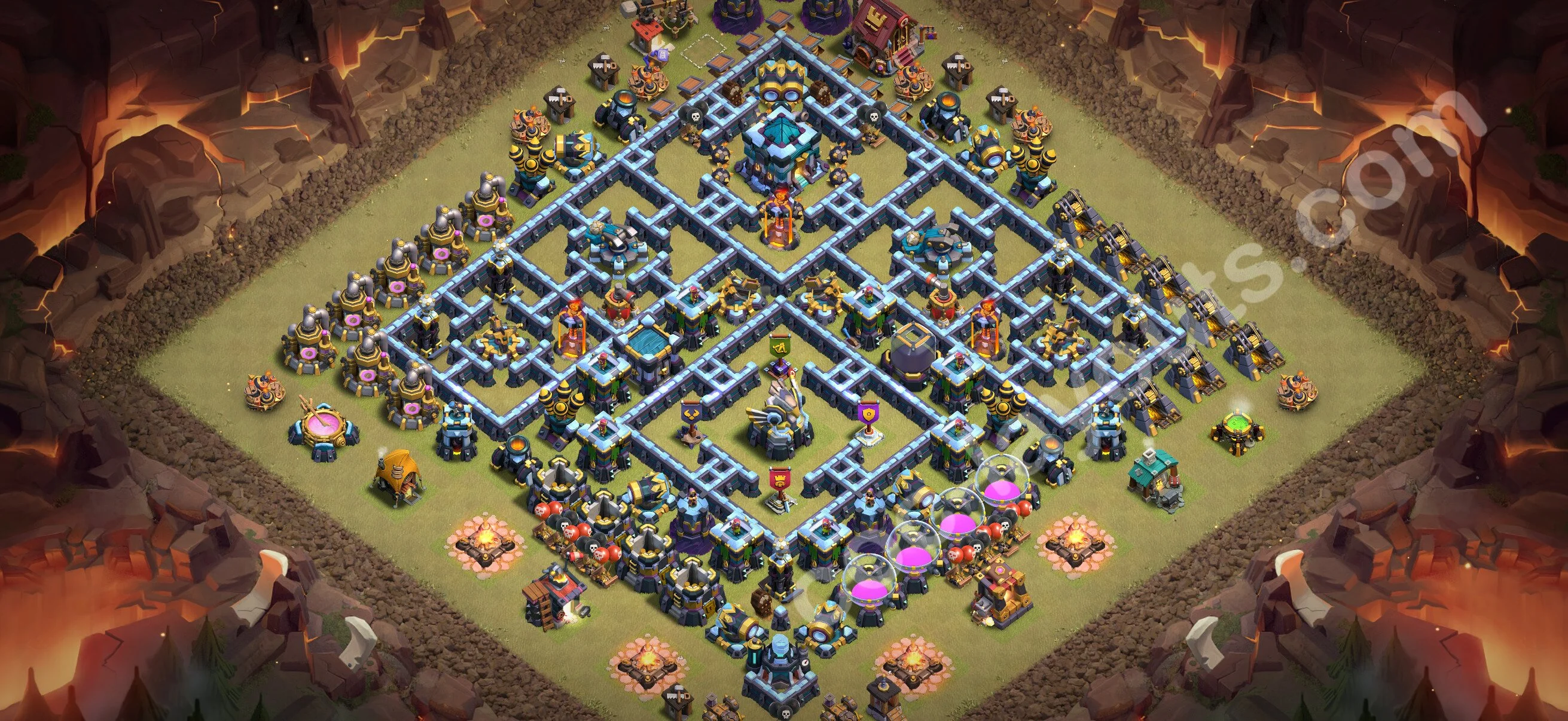 Top War Base TH13 with Link, Anti Everything - CWL Defence Plan 2026 - Clash of Clans - (#300) — War BH13