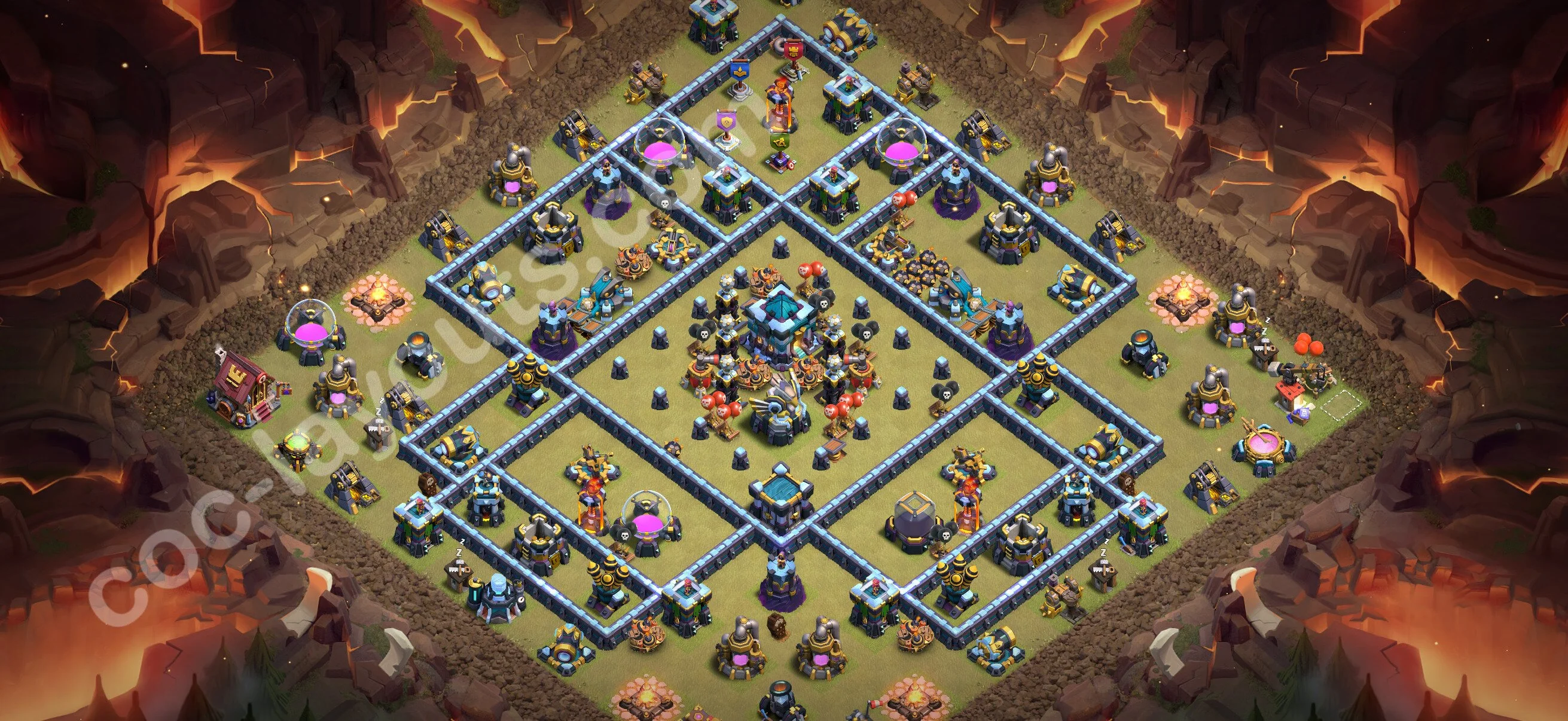 Top War Base TH13 with Link - CWL Defence Plan 2026 - Clash of Clans - (#305) — 战争 BH13