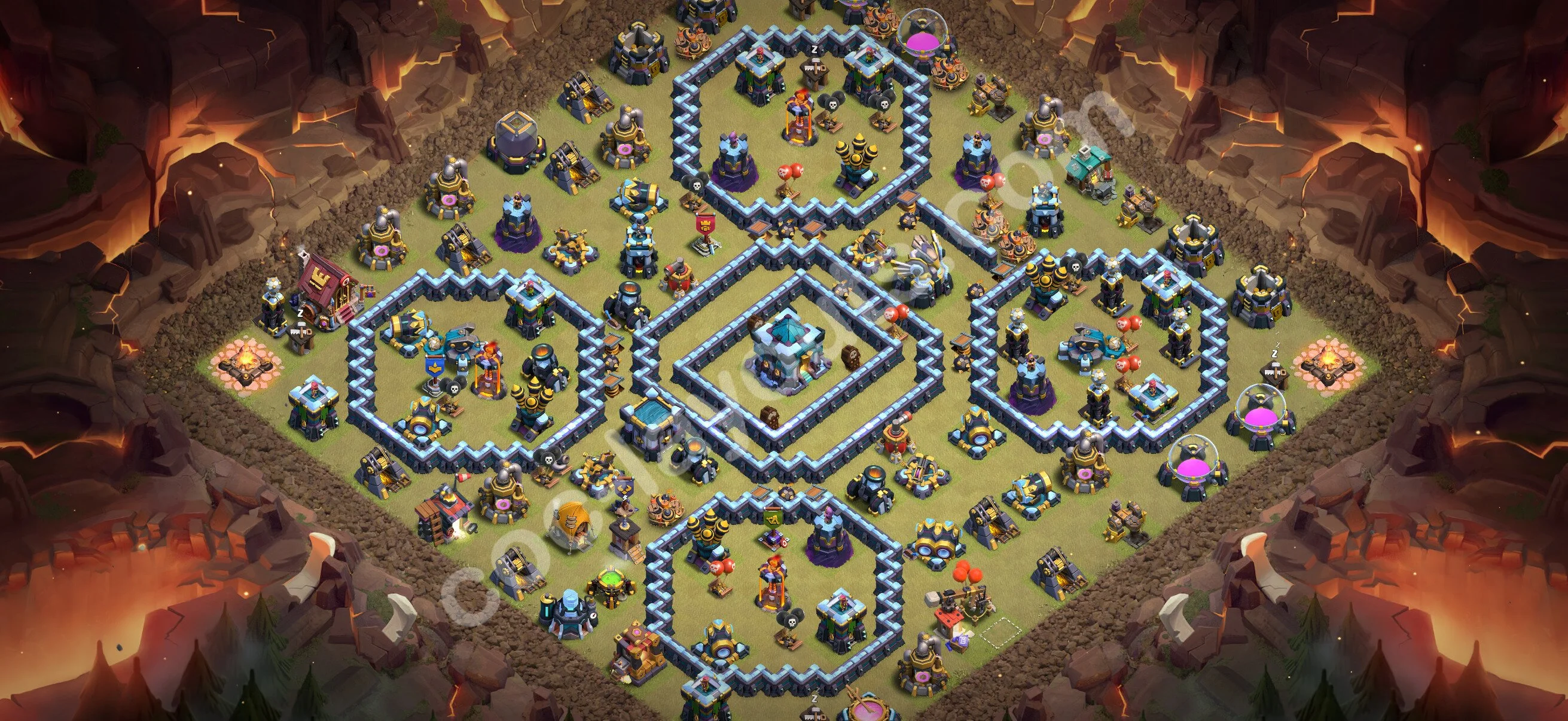 Top War Base TH13 with Link - Anti 3 Stars CWL Plan 2026 - Clash of Clans - (#306) — War BH13
