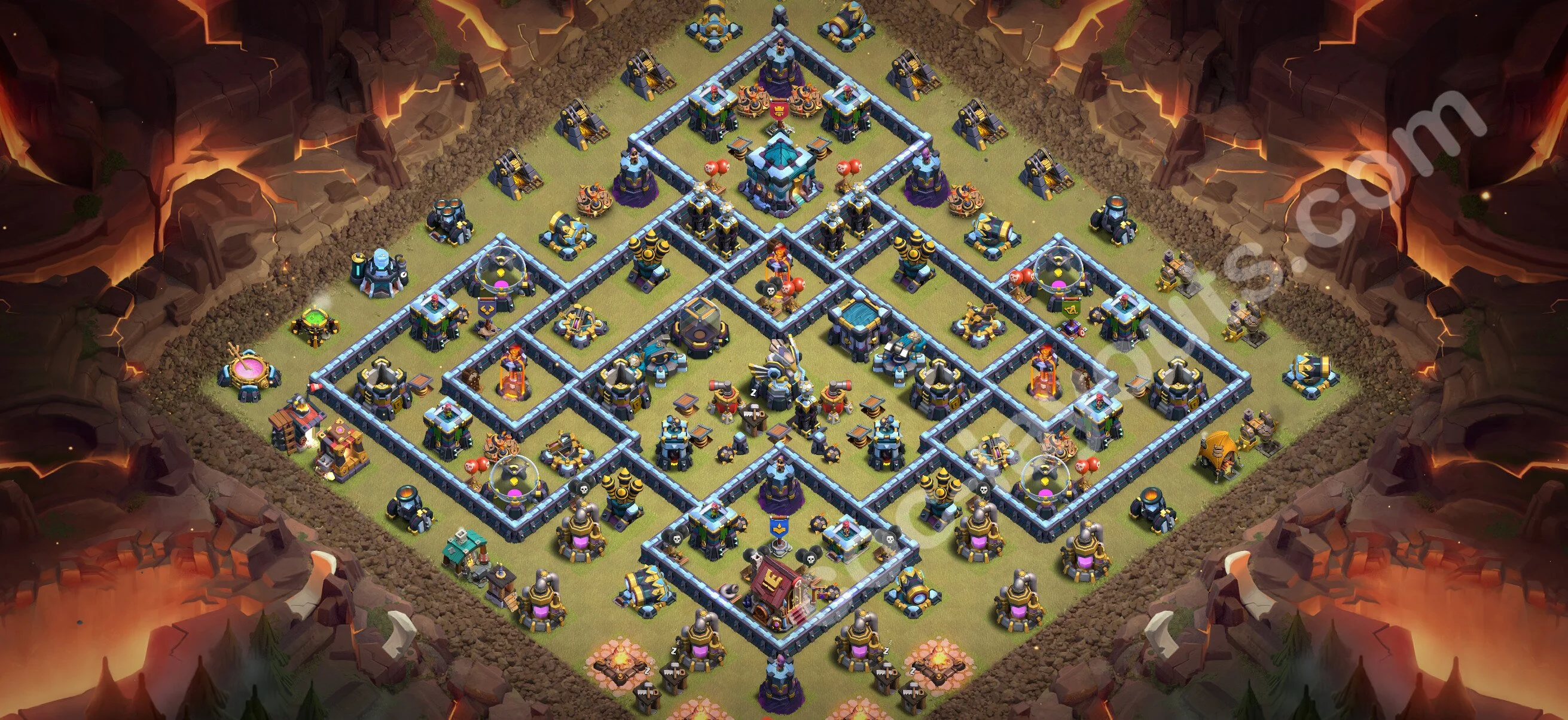 Top War Base TH13 with Link, Anti Air / Electro Dragon - Anti 3 Stars CWL Plan 2026 - Clash of Clans - (#307) — Wojna BH13