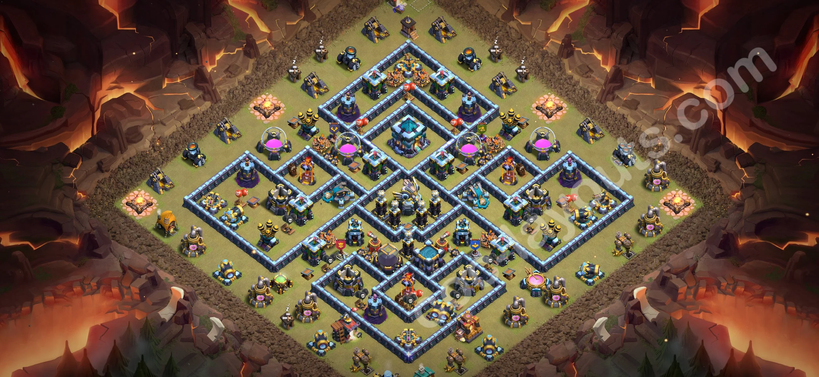 Top War Base TH13 with Link, Anti Air / Electro Dragon - Anti 3 Stars CWL Plan 2026 - Clash of Clans - (#308) — Krieg BH13