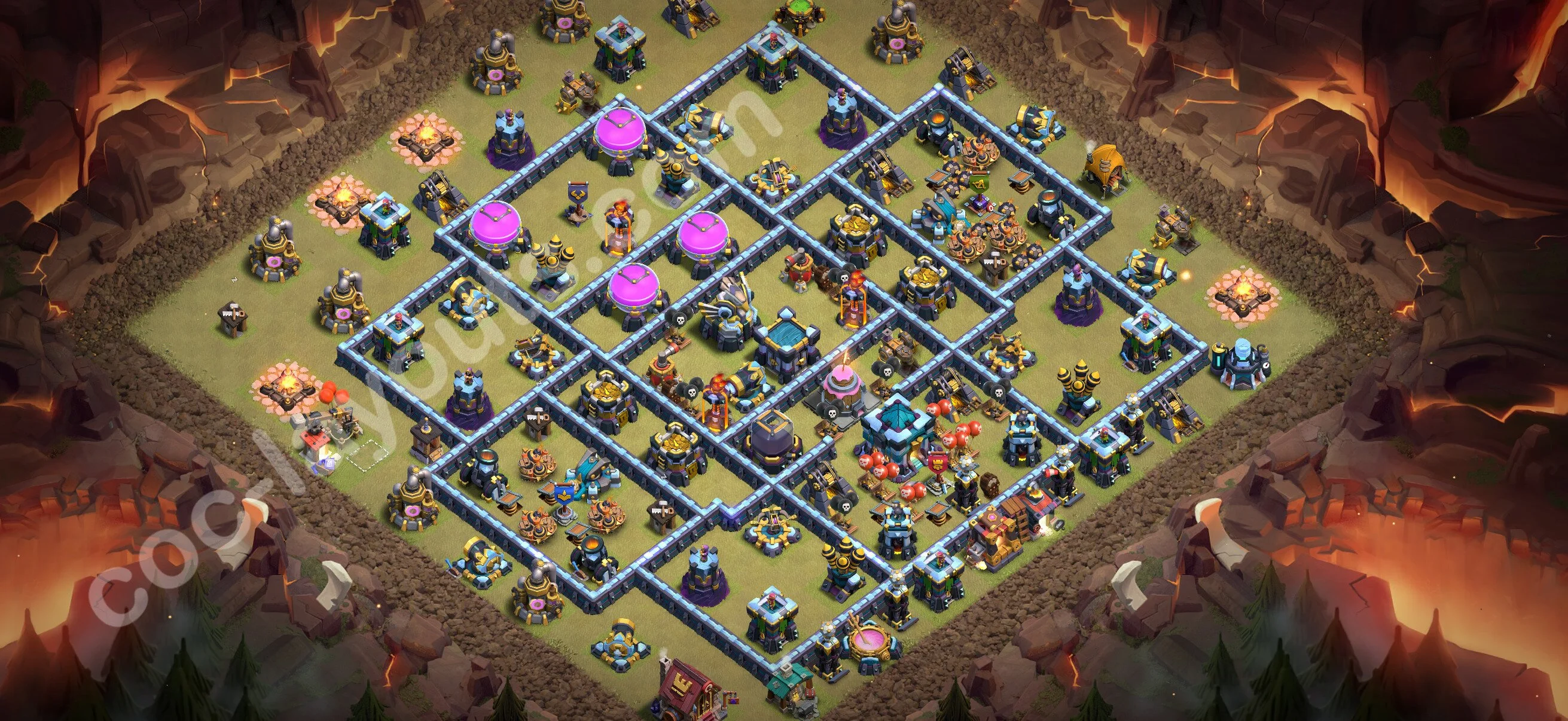Top War Base TH13 with Link - Anti 3 Stars CWL Plan 2026 - Clash of Clans - (#314) — Wojna BH13