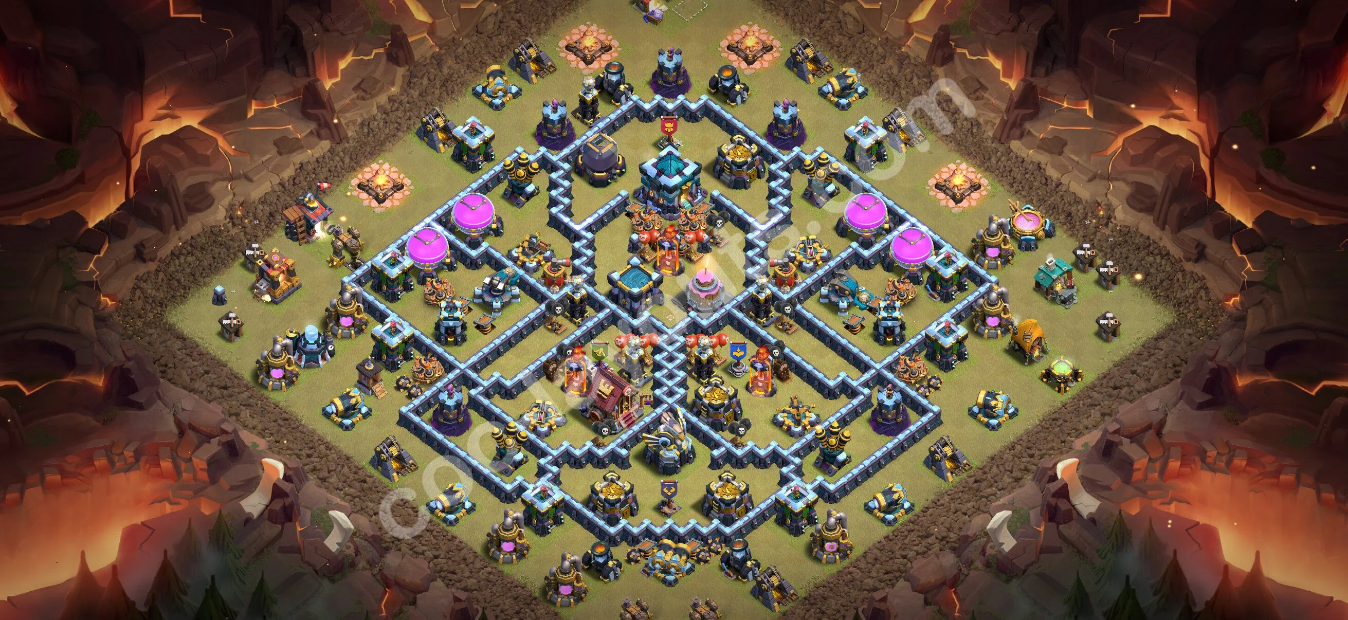 Top War Base TH13 with Link - Anti 3 Stars CWL Plan 2026 - Clash of Clans - (#315) — War BH13