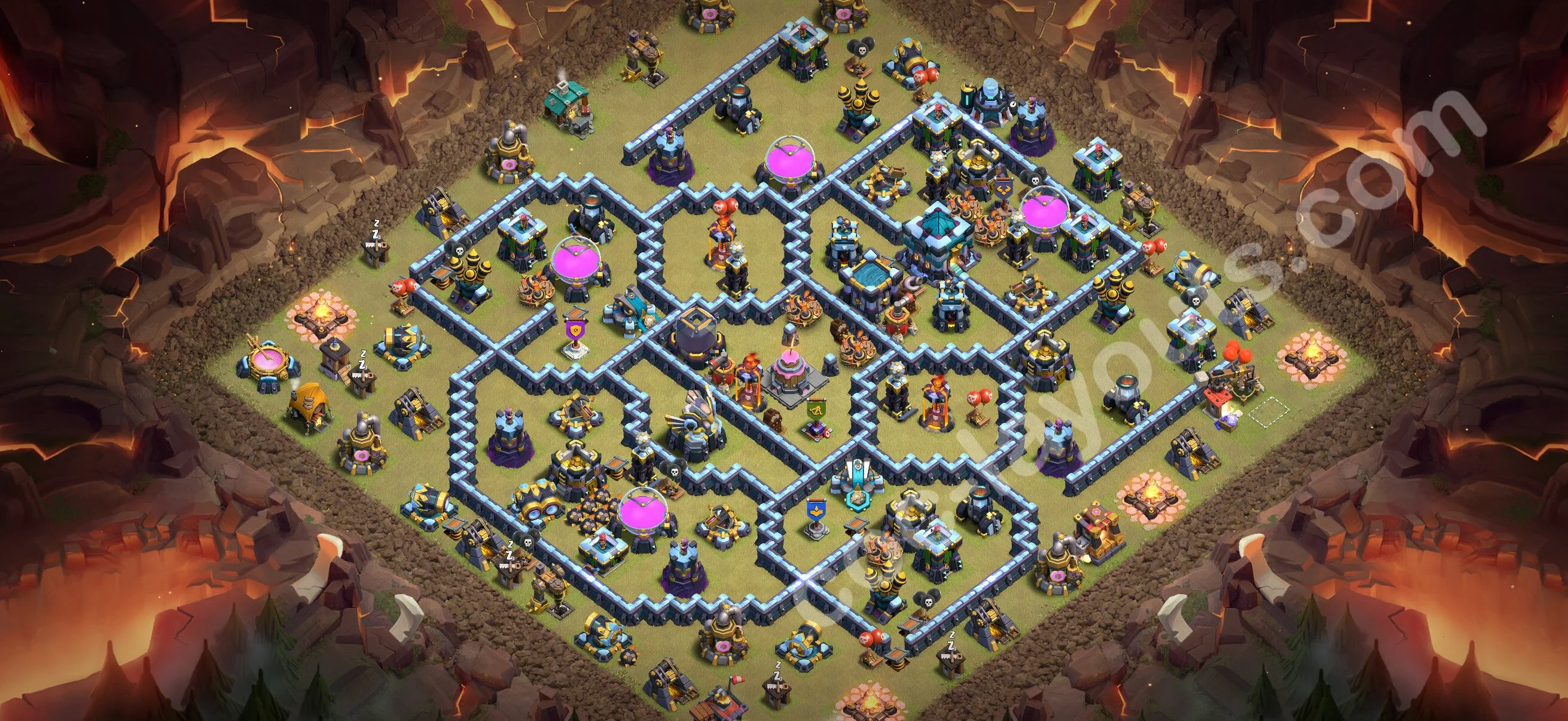 Top War Base TH13 with Link - Anti 3 Stars CWL Plan 2026 - Clash of Clans - (#317) — Wojna BH13