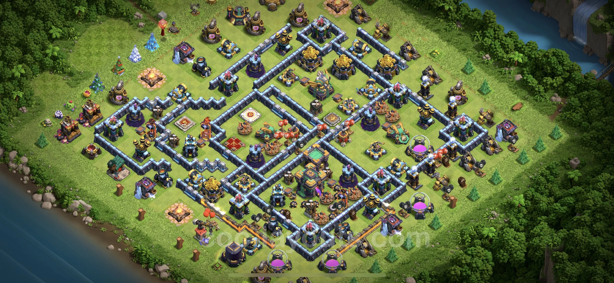 Base TH14 with Link - Anti Dragon Defence Plan / Anti Air - Clash of Clans - (#20) — Захист TH14