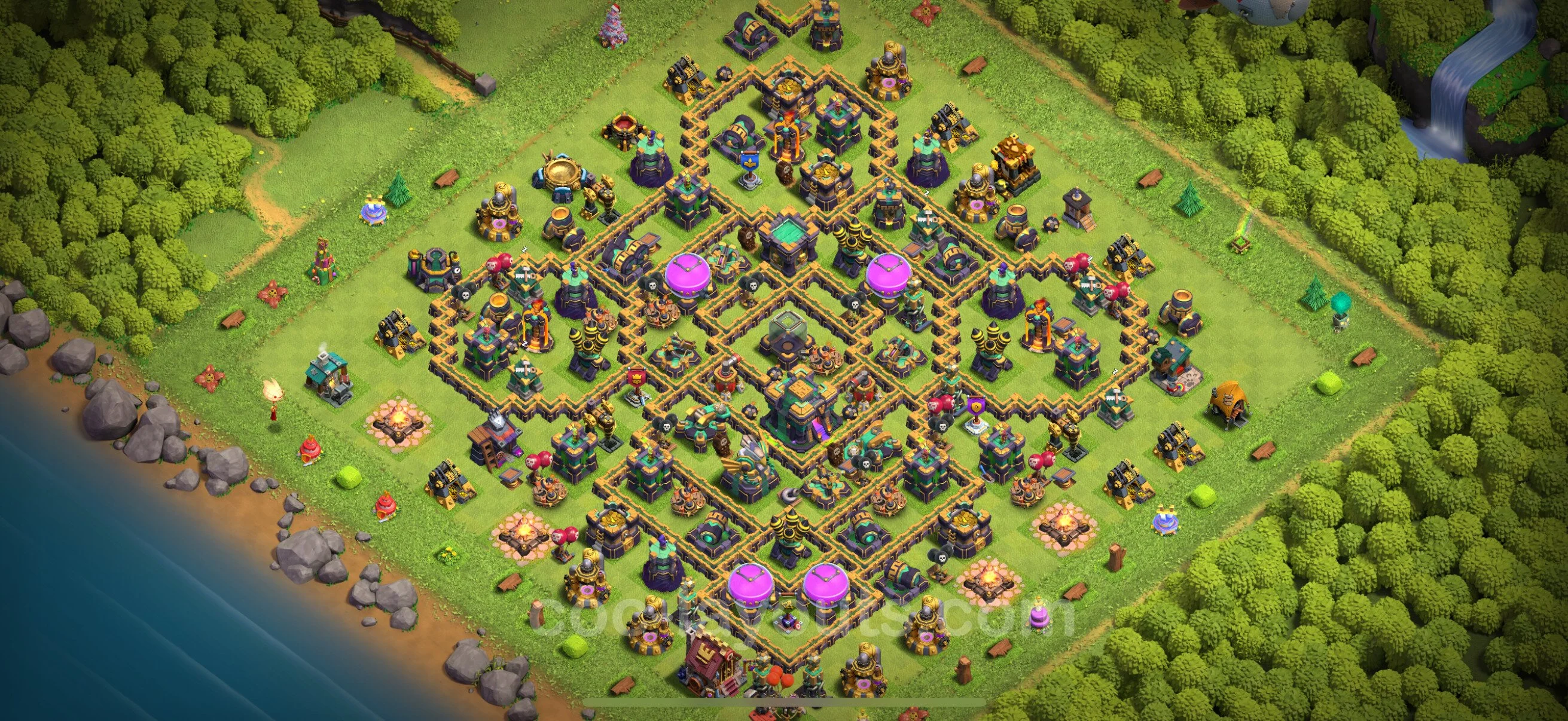 Top Base TH14 with Link, Legend League - Anti Everything Defence Plan - Clash of Clans - (#55) — Verteidigung TH14