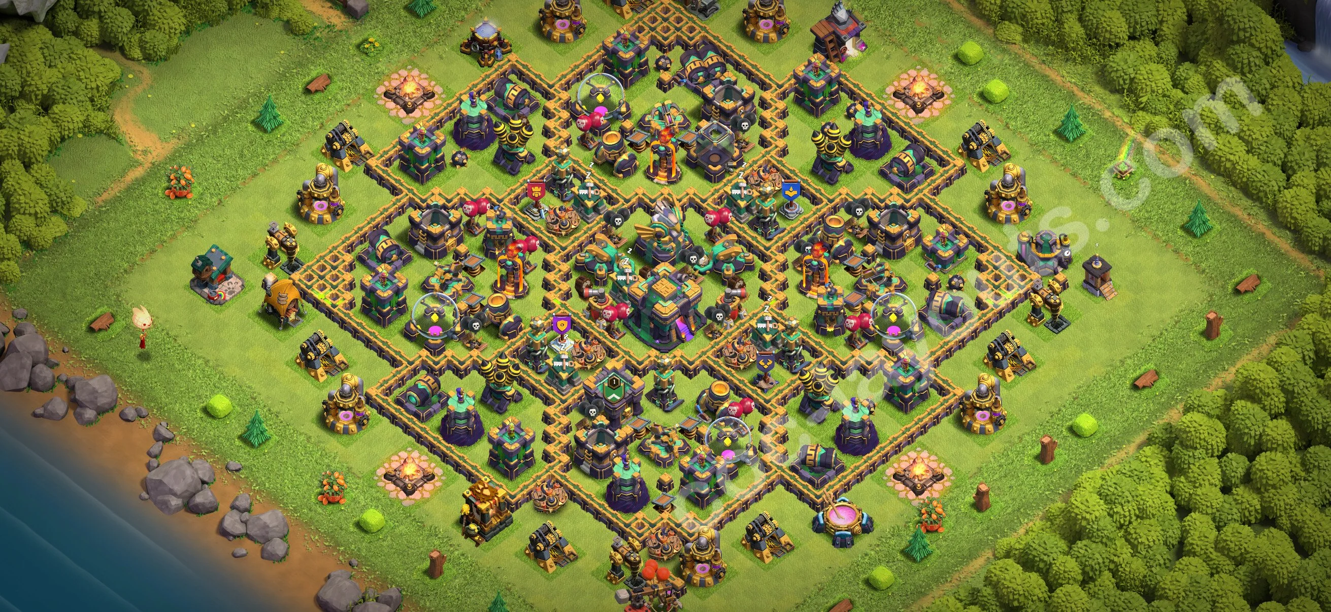 Unbeatable Base TH14 with Link - best plan / Anti Loot / design - Clash of Clans 2026 - (#87) — Verteidigung TH14