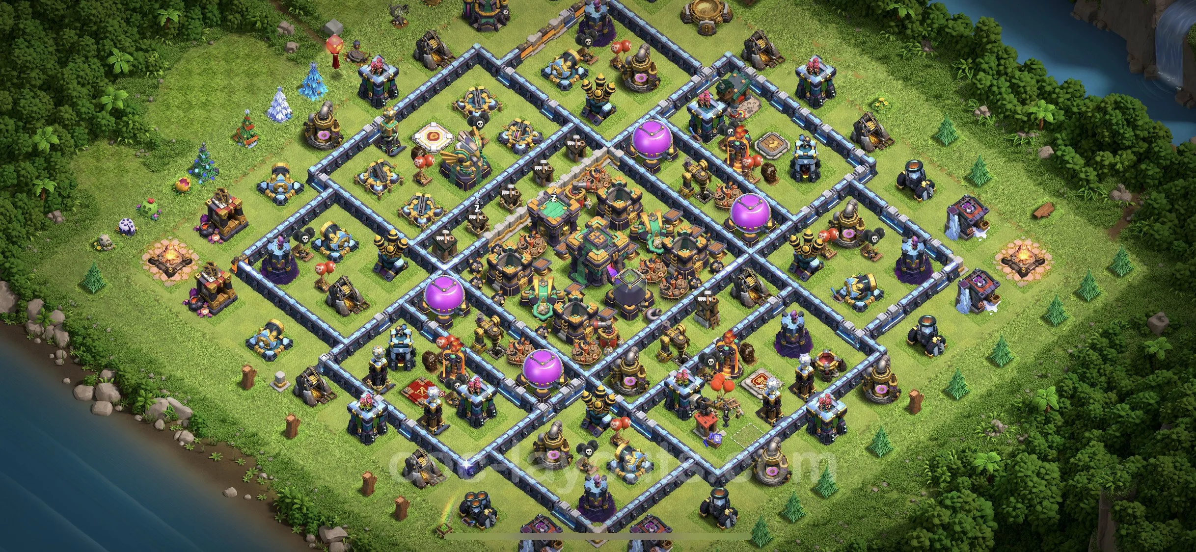 Farming Base TH14 with Link, Anti Everything, Hybrid - plan / layout / design - Clash of Clans - (#24) — Фарм TH14