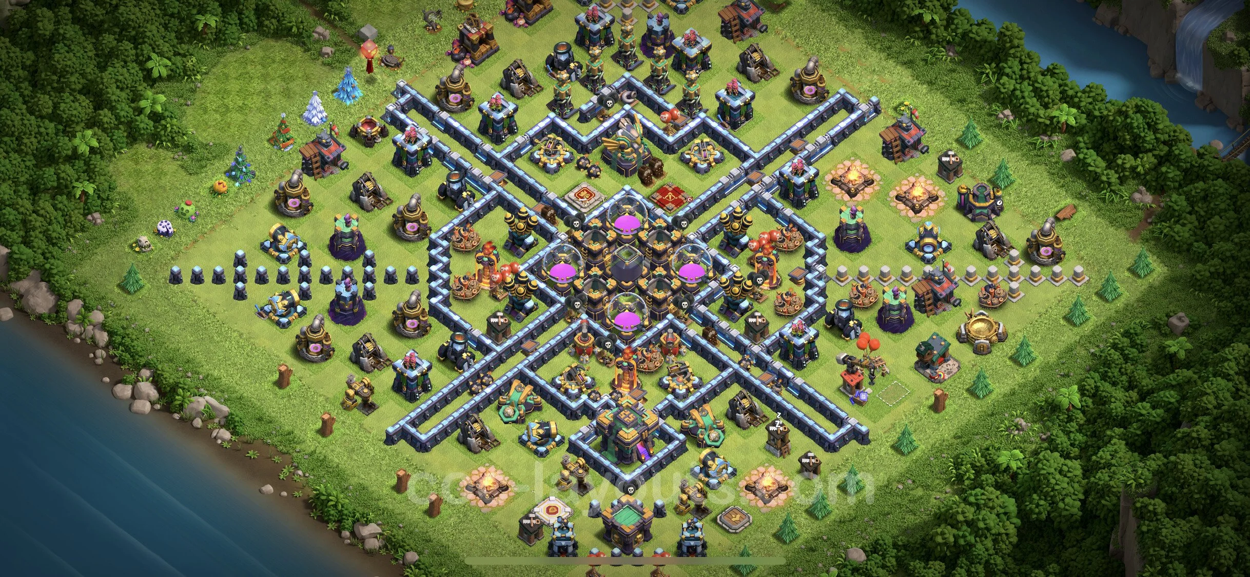 Farming Base TH14 with Link - plan / layout / design - Clash of Clans - (#25)