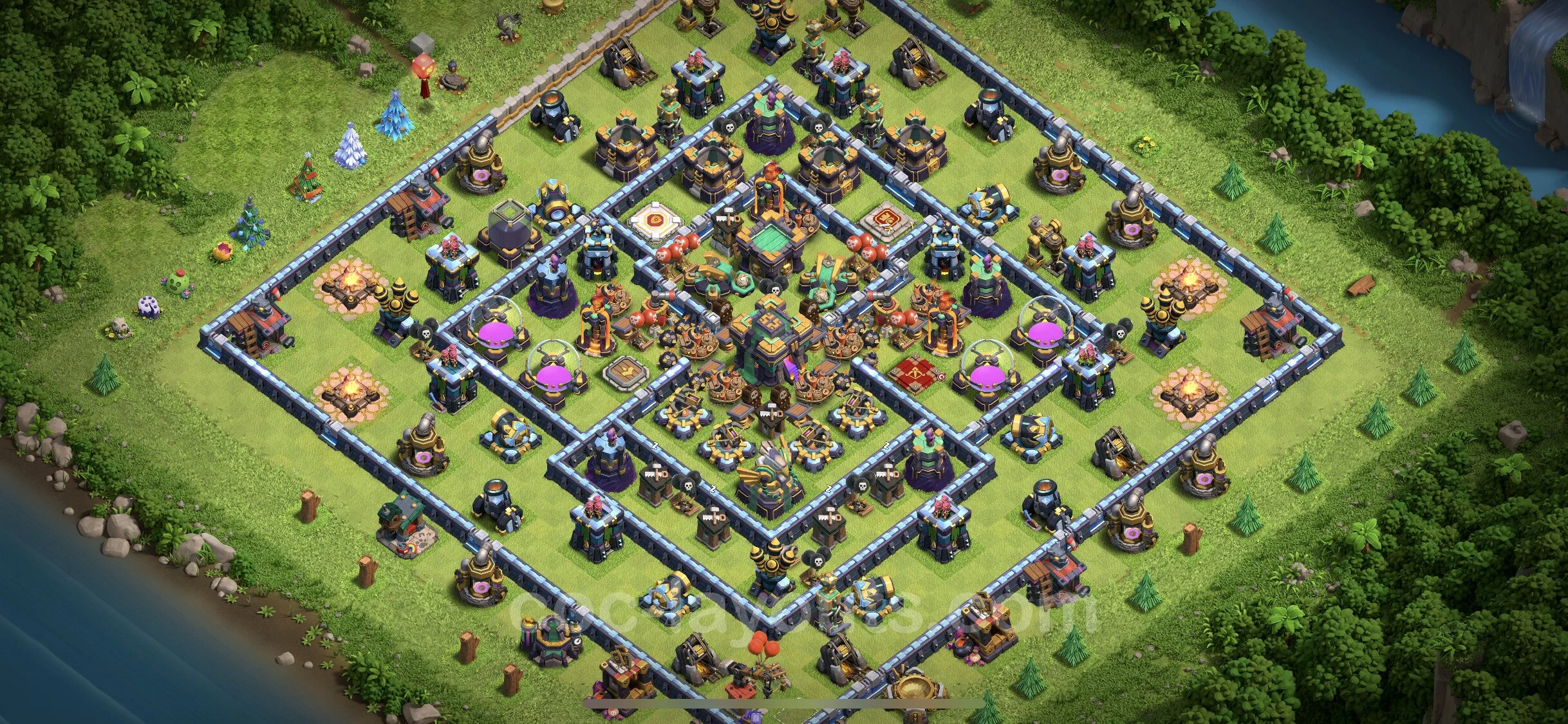 Farming Base TH14 with Link, Anti 3 Stars, Hybrid - plan / layout / design - Clash of Clans - (#26) — Farming TH14