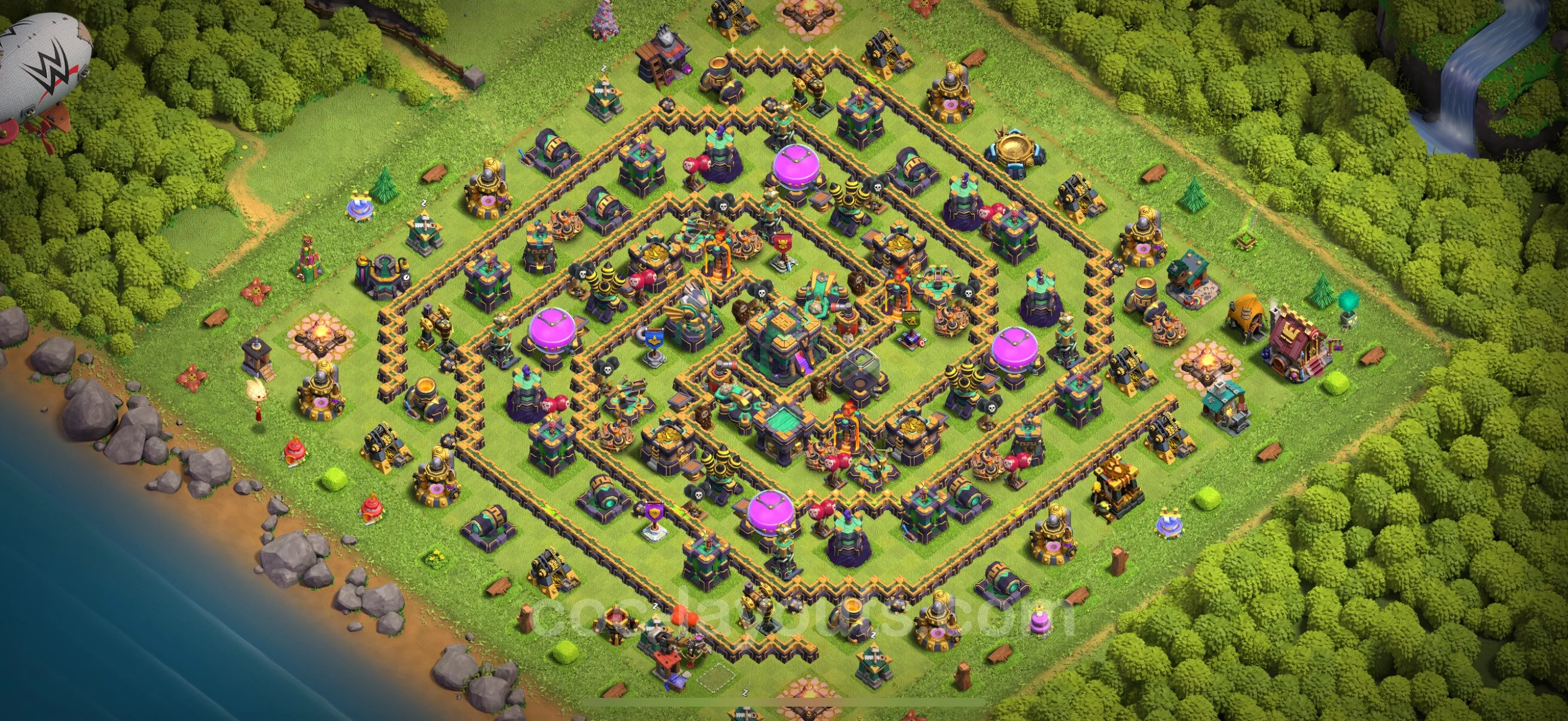 Farming Base TH14 with Link, Anti Everything - plan / layout / design - Clash of Clans - (#41) — Фарм TH14