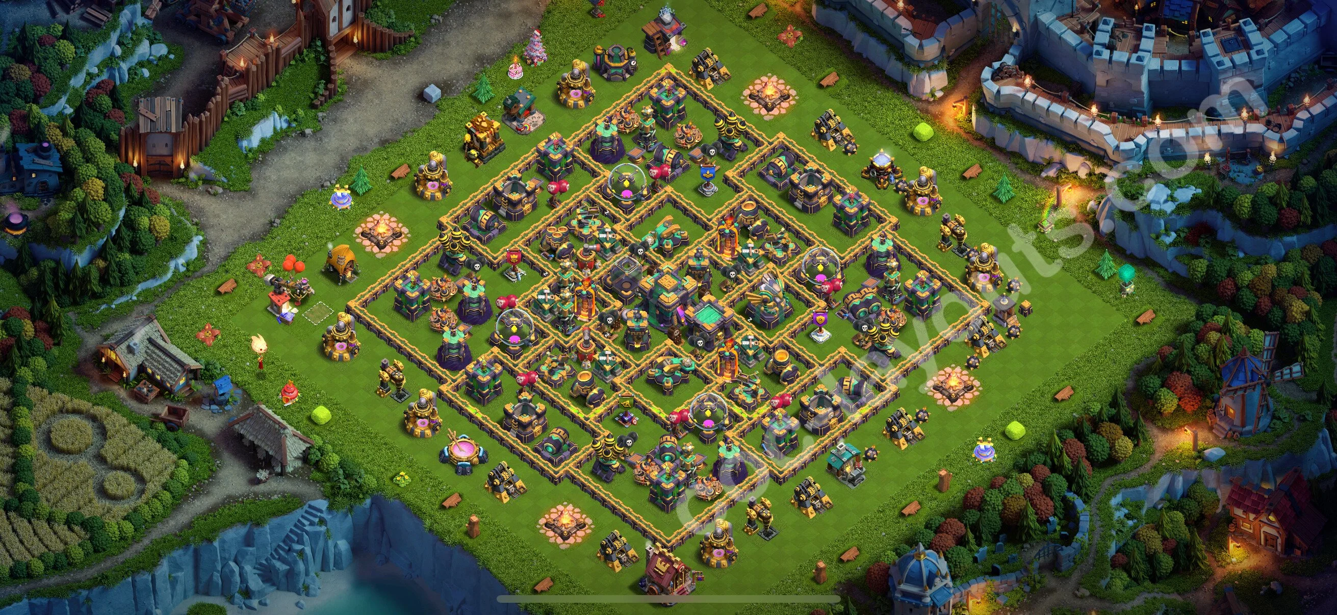 Farming Base TH14 Max Levels with Link, Legend League - plan / layout / design - Clash of Clans 2026 - (#43) — Farm TH14