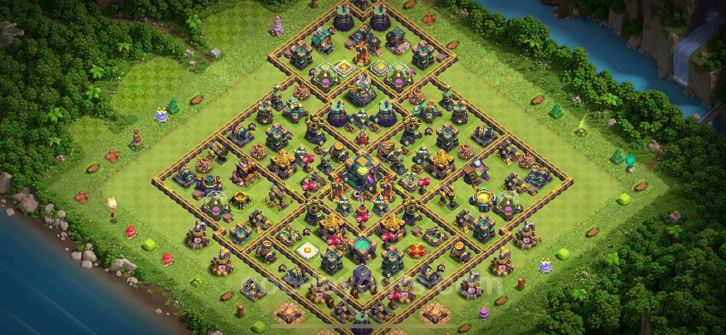 Farming Base TH14 Max Levels with Link, Anti 3 Stars - plan / layout / design - Clash of Clans - (#45) — Farming TH14