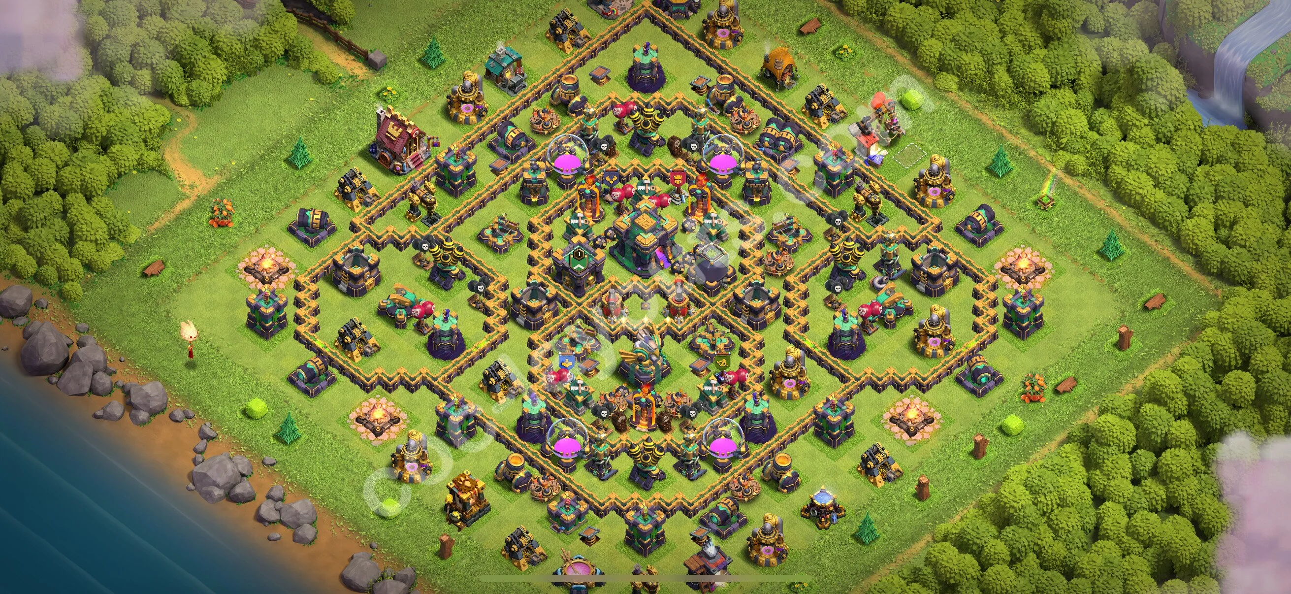 Farming Base TH14 with Link, Anti Everything - plan / layout / design - Clash of Clans 2026 - (#53) — Farm TH14