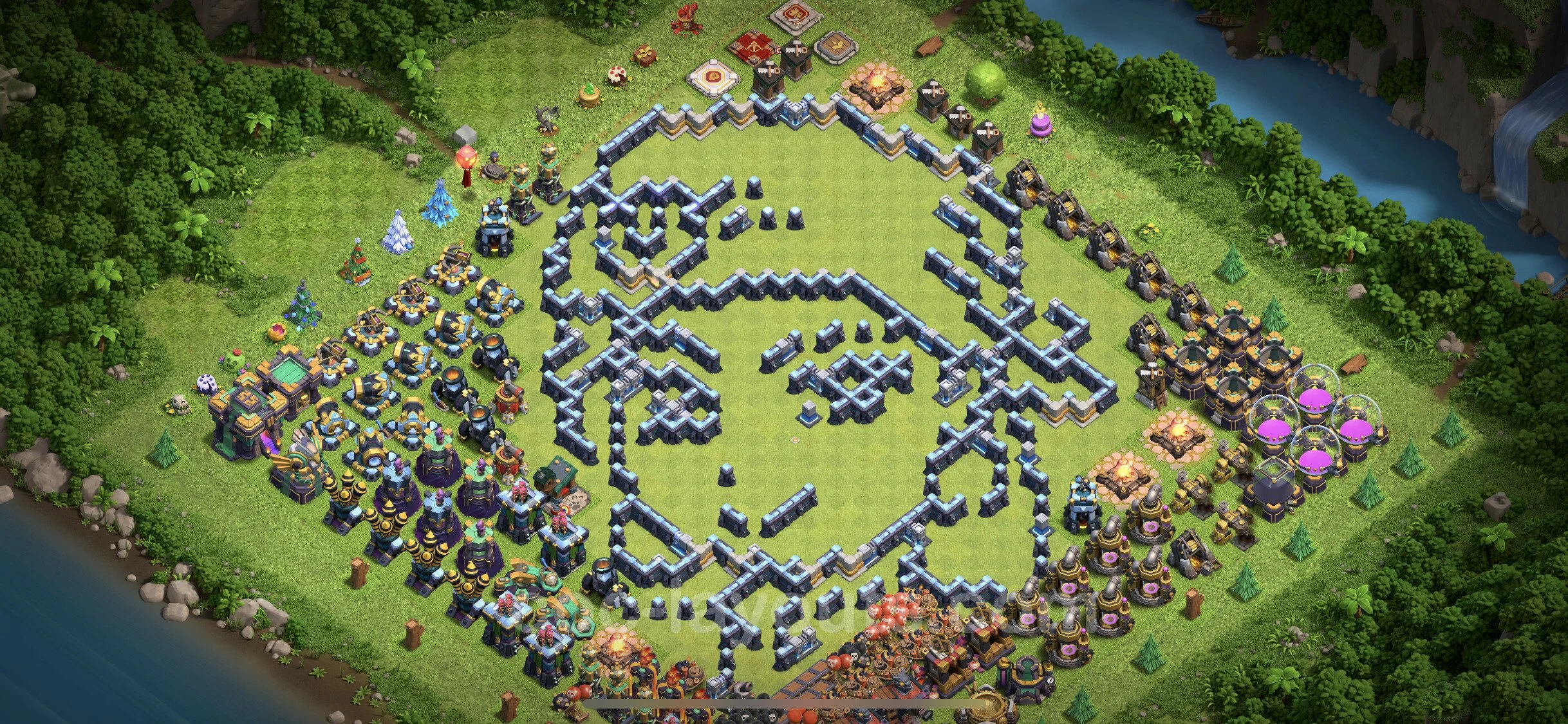Top Troll Funny Base TH14 with Link - Funny Art Plan - Clash of Clans - (#16) — Plezier TH14
