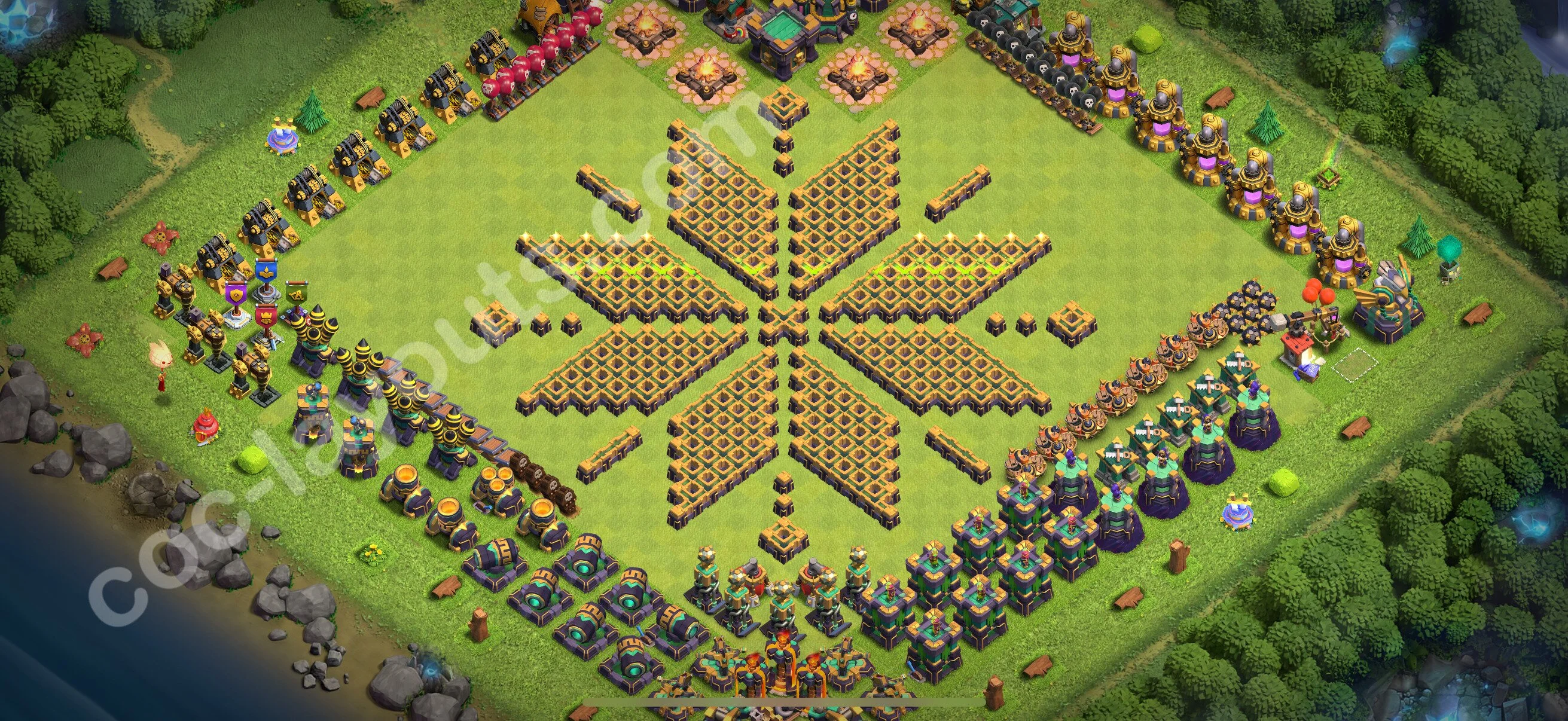 Top Troll Funny Base TH14 with Link - Funny Art Plan 2026 - Clash of Clans - (#27) — 趣味 TH14