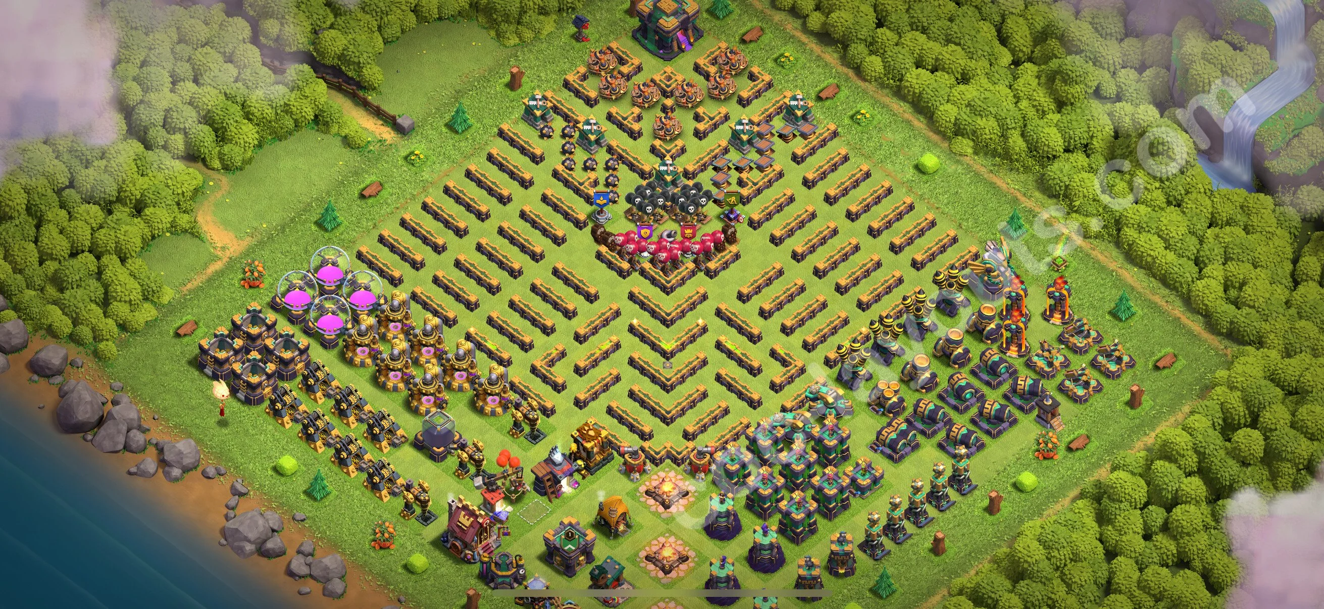 Top Troll Funny Base TH14 with Link - Funny Art Plan 2026 - Clash of Clans - (#41) — Zabawa TH14