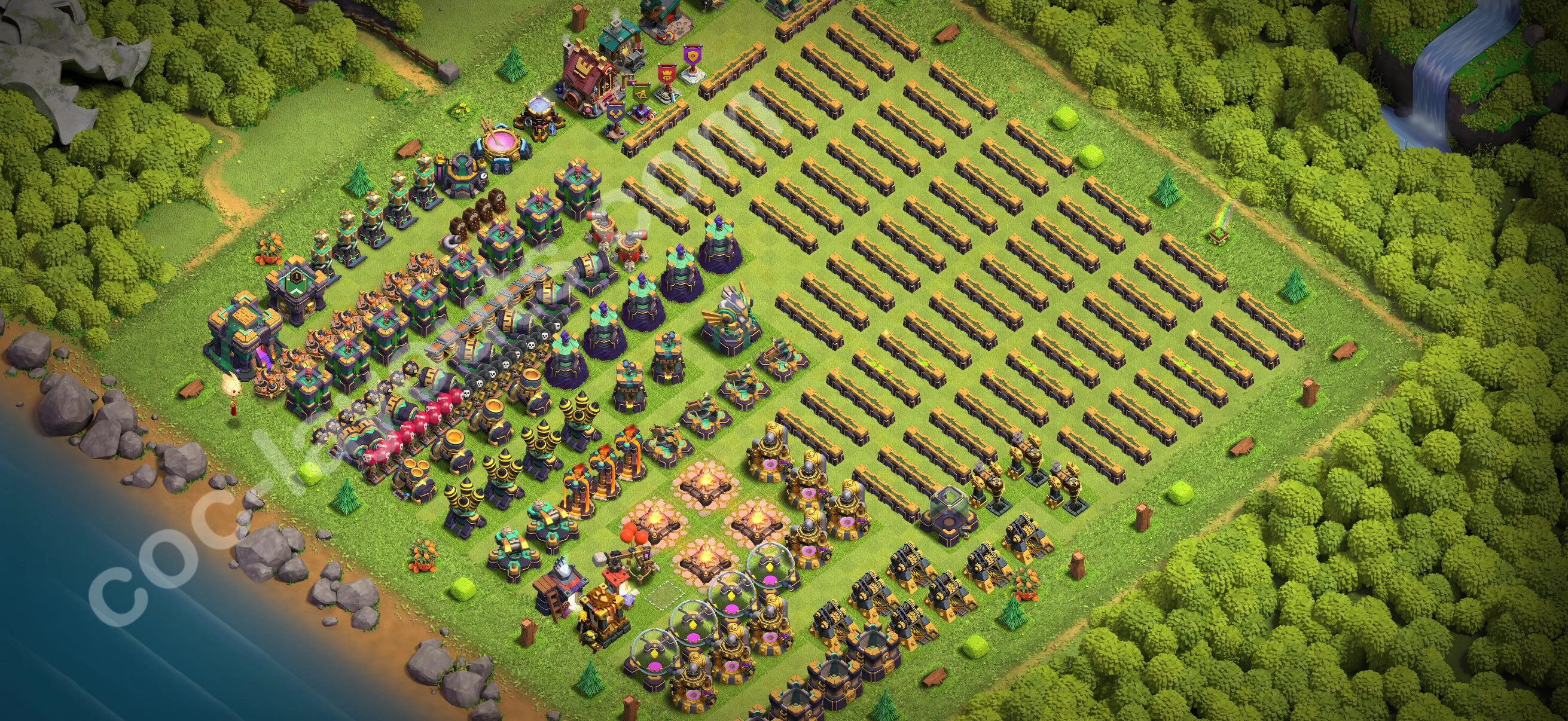 Top Troll Funny Base TH14 with Link - Funny Art Plan 2026 - Clash of Clans - (#43) — Розваги TH14