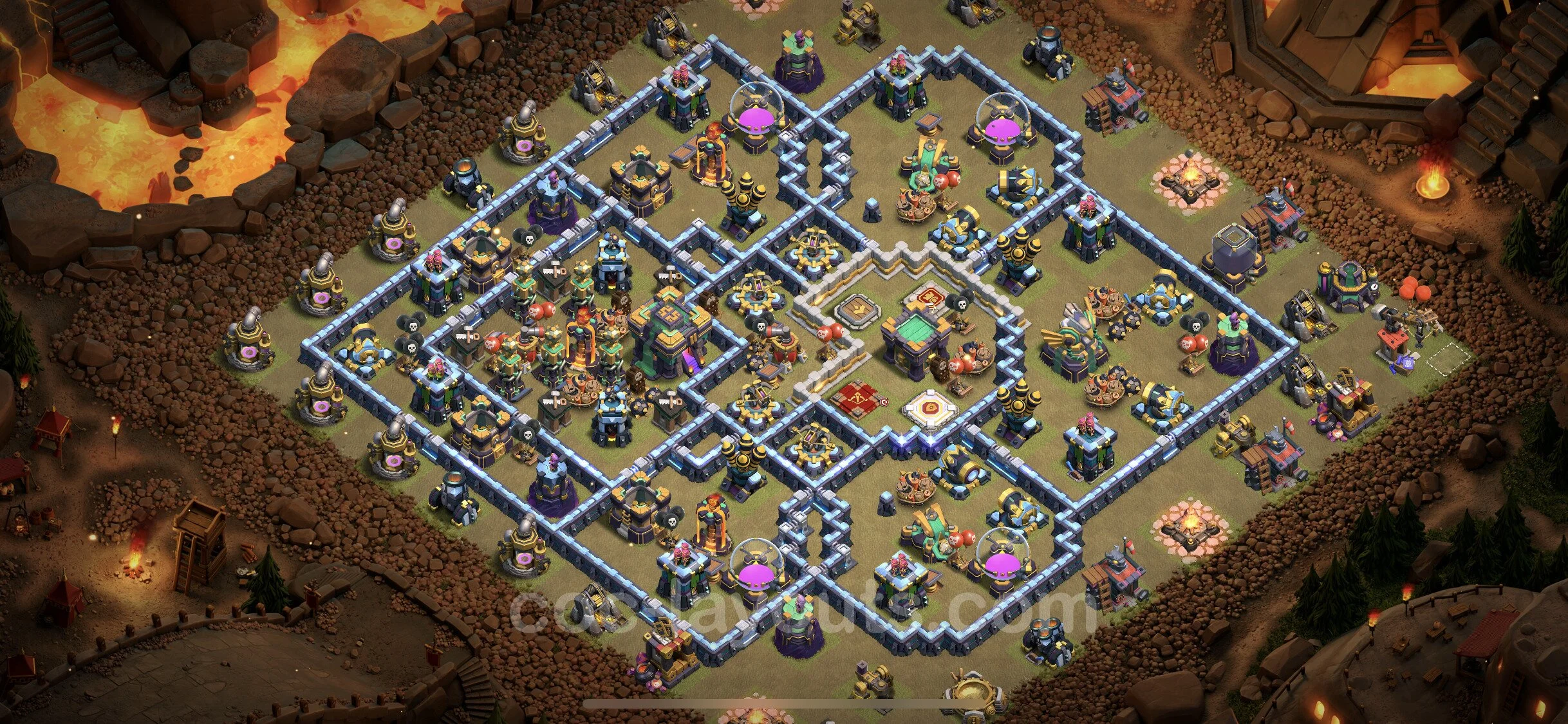 Top War Base TH14 with Link, Anti Everything - Anti 2 Stars CWL Plan - Clash of Clans - (#103) — Oorlog BH14