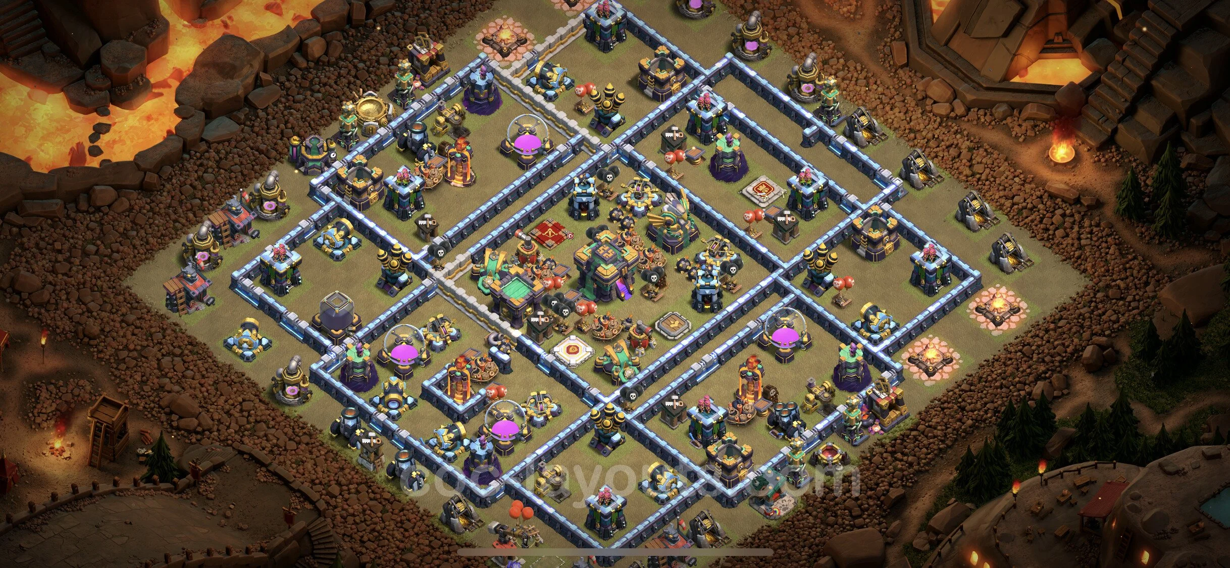 Top War Base TH14 with Link, Legend League - Anti 2 Stars CWL Plan - Clash of Clans - (#107) — Krieg BH14