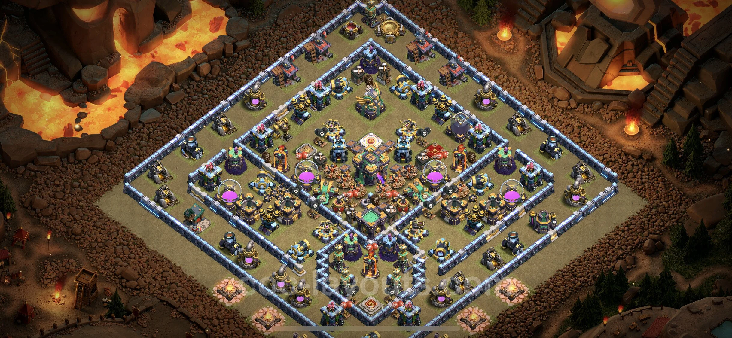Top War Base TH14 with Link, Anti Everything, Hybrid - CWL Defence Plan - Clash of Clans - (#108) — Oorlog BH14