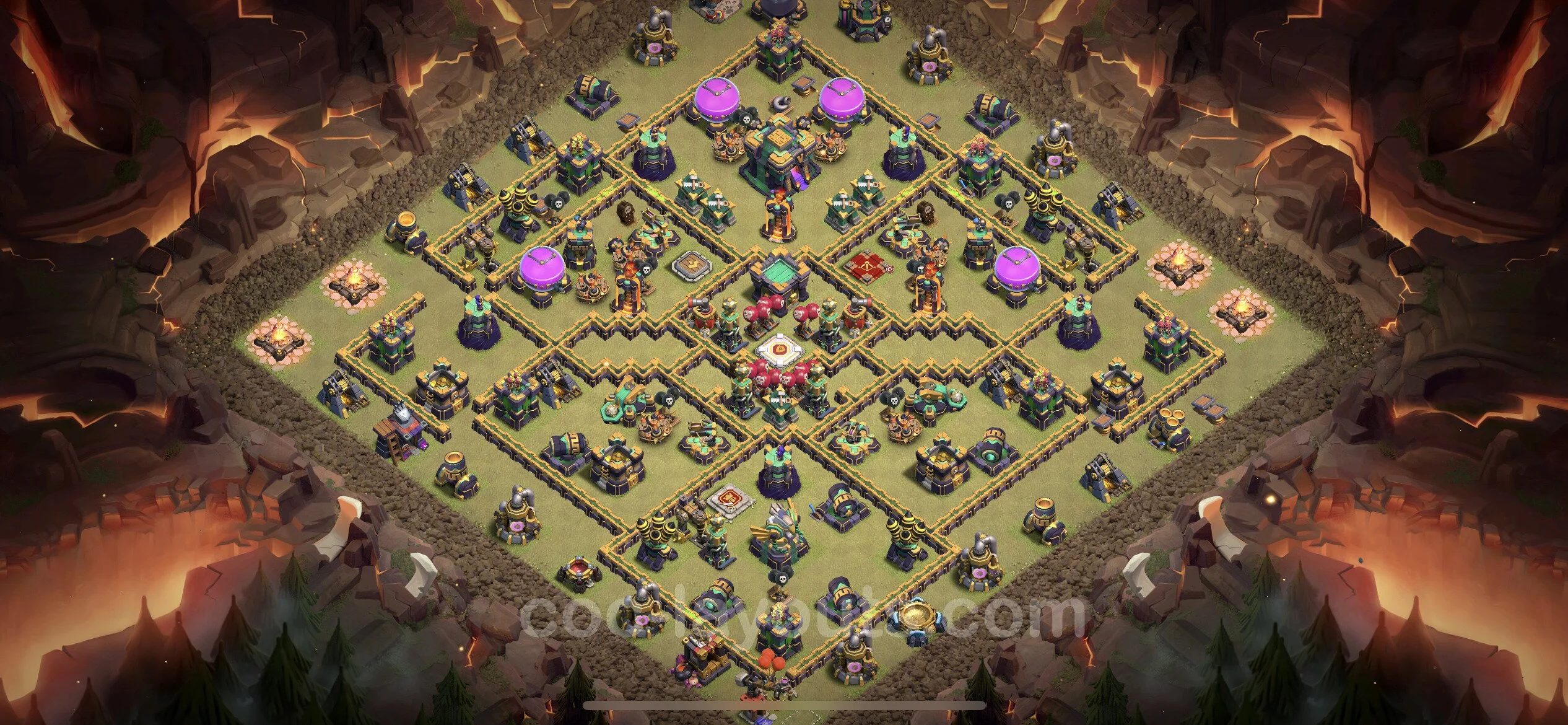 Top War Base TH14 with Link, Anti Everything - CWL Defence Plan - Clash of Clans - (#110) — Wojna BH14