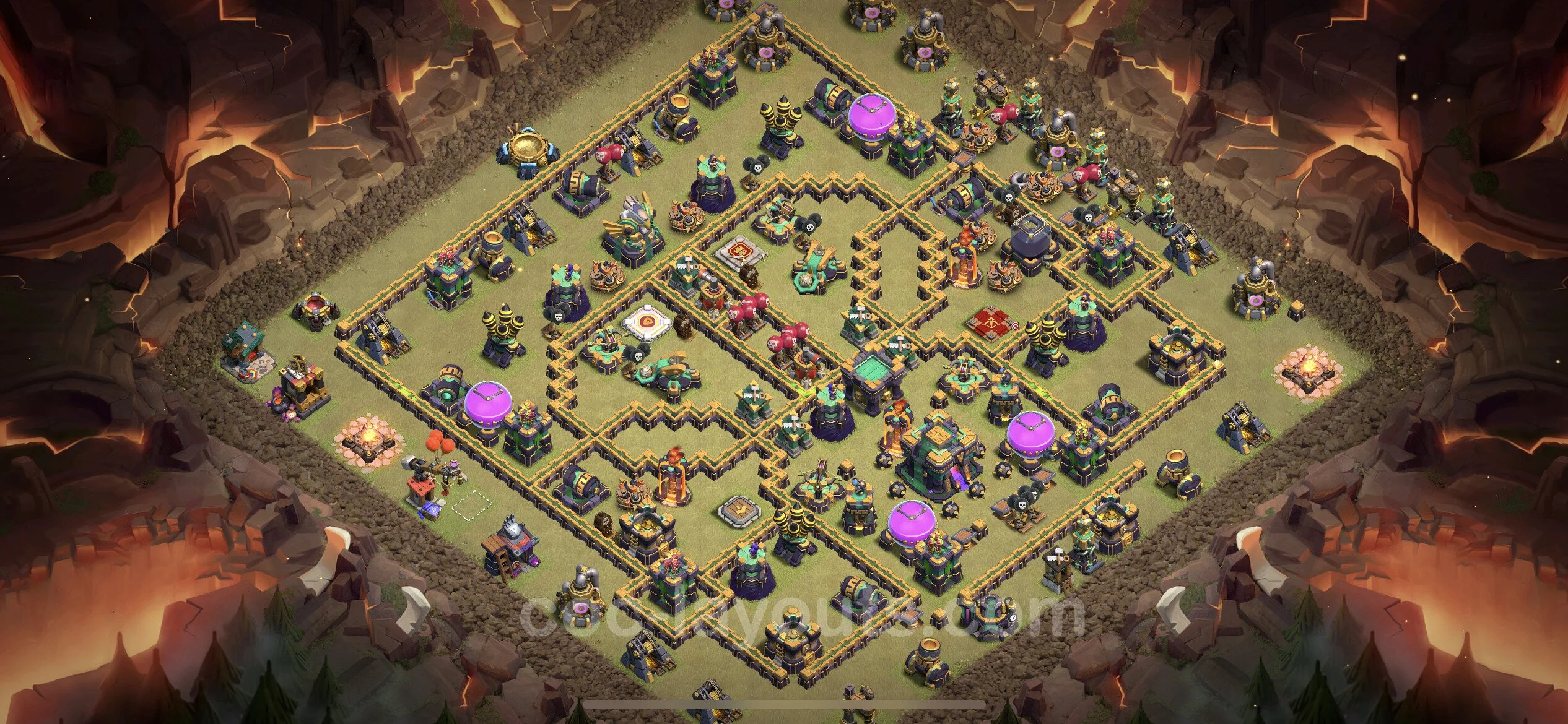 Top War Base TH14 with Link - CWL Defence Plan - Clash of Clans - (#111) — Wojna BH14