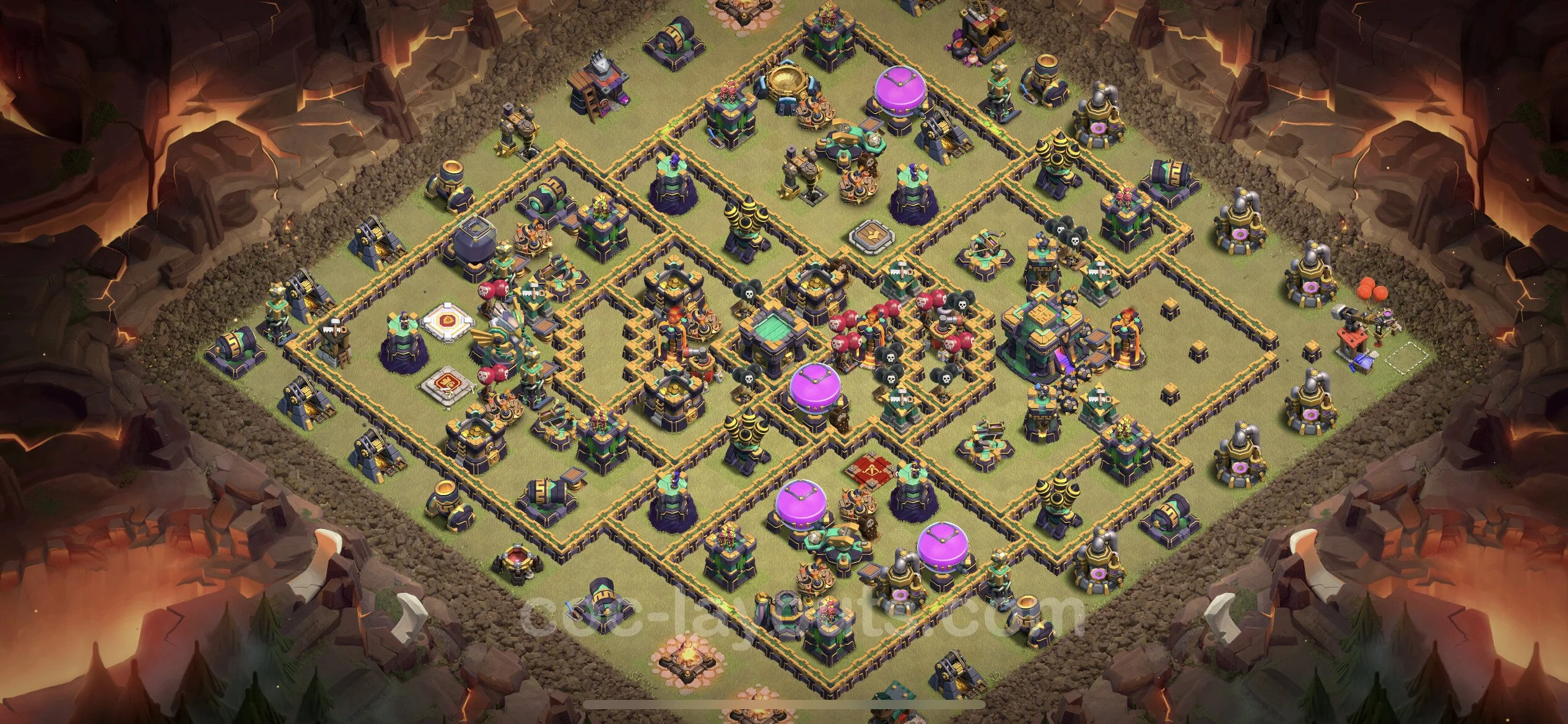 Top War Base TH14 with Link, Anti Everything - Anti 3 Stars CWL Plan - Clash of Clans - (#113) — Wojna BH14