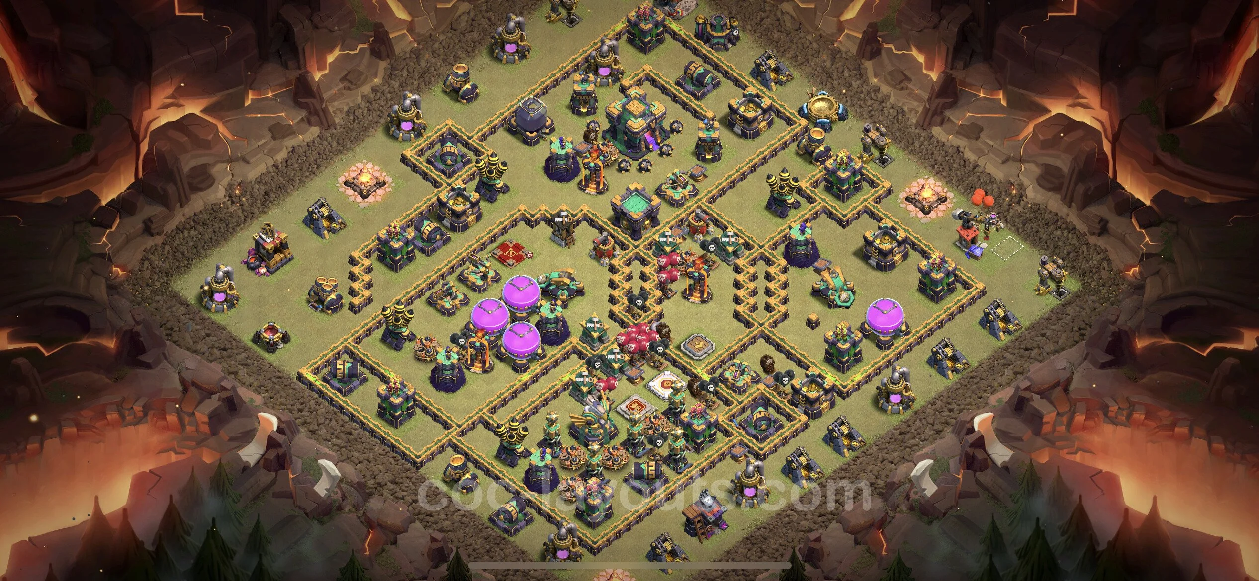 Top War Base TH14 with Link - Max Levels CWL Plan - Clash of Clans - (#115) — War BH14