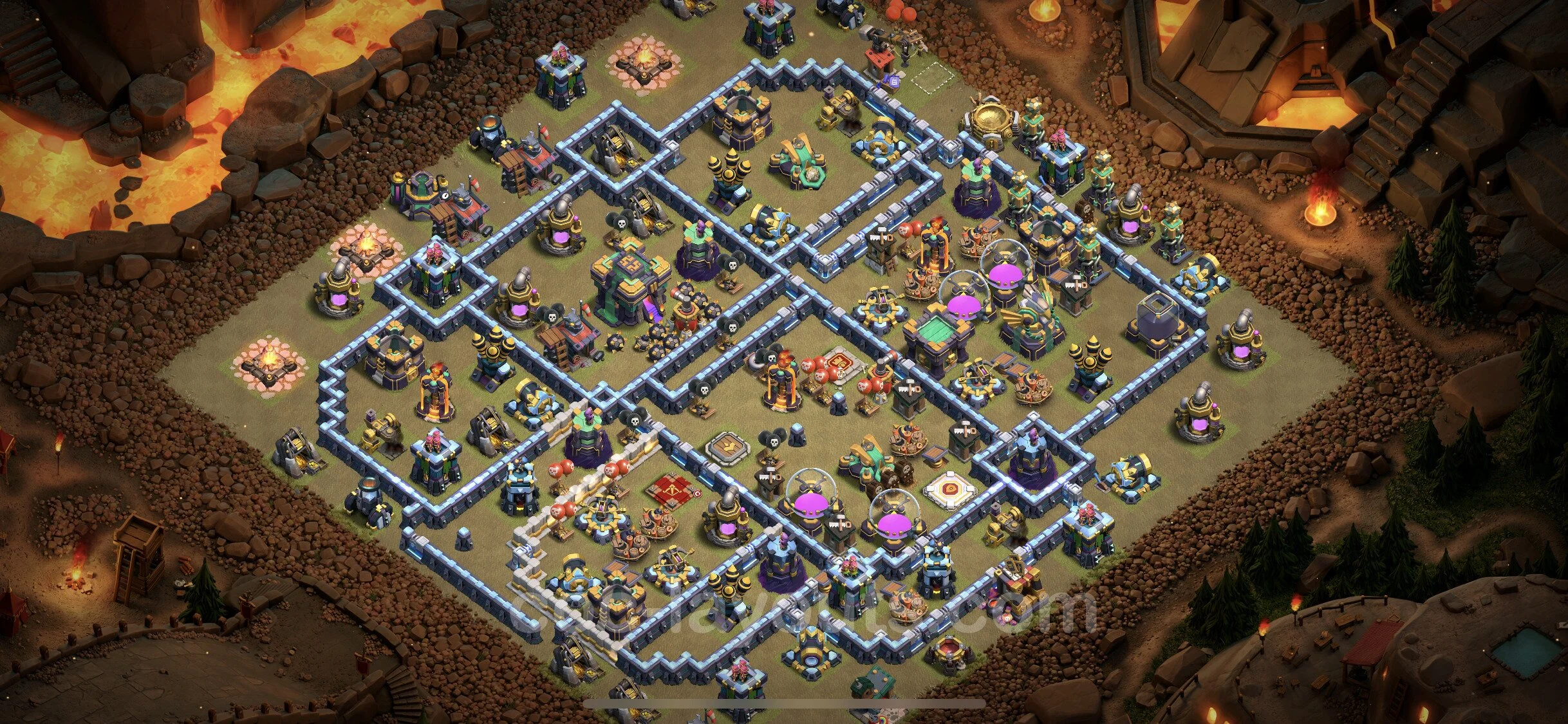 Top War Base TH14 with Link - Anti 3 Stars CWL Plan - Clash of Clans - (#116) — Guerre BH14