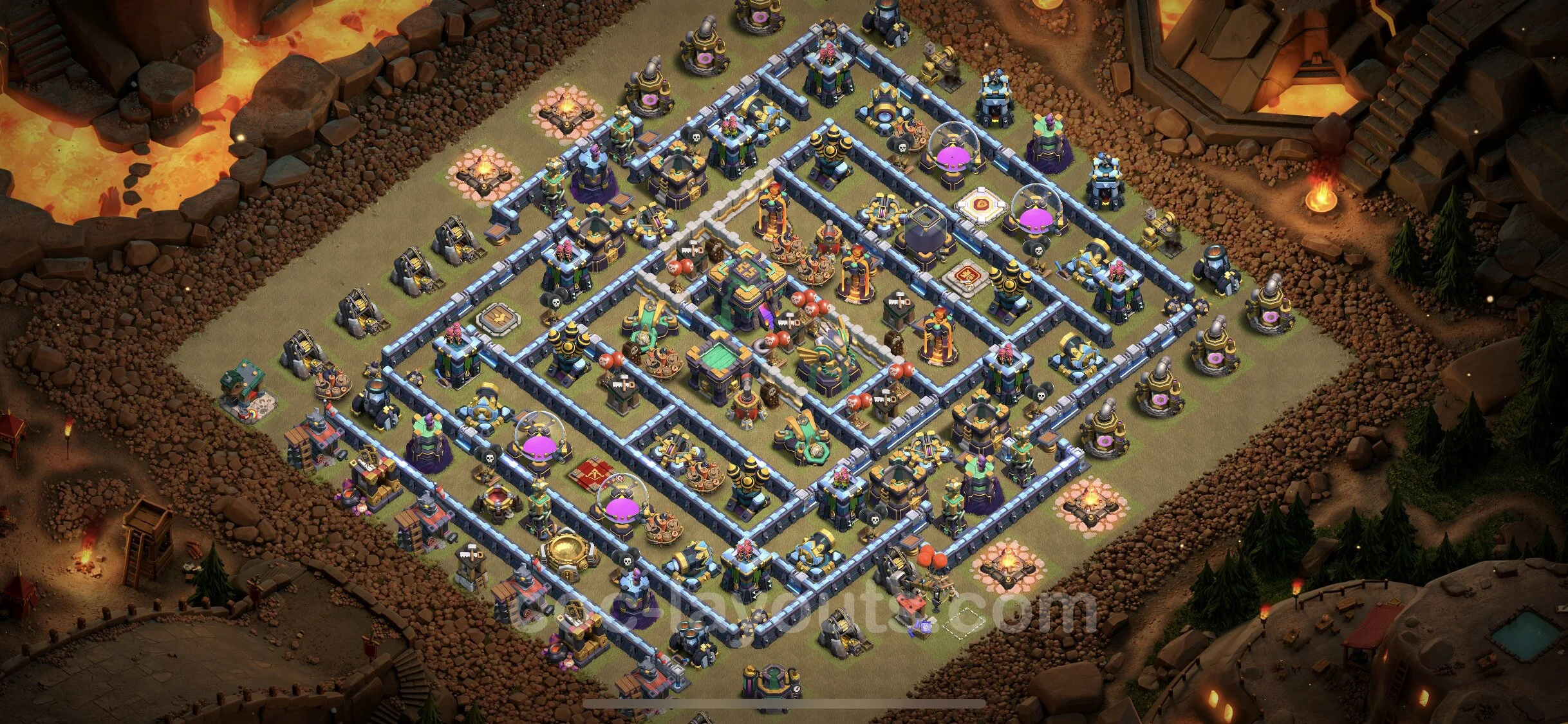 Top War Base TH14 with Link - CWL Defence Plan - Clash of Clans - (#122) — Oorlog BH14