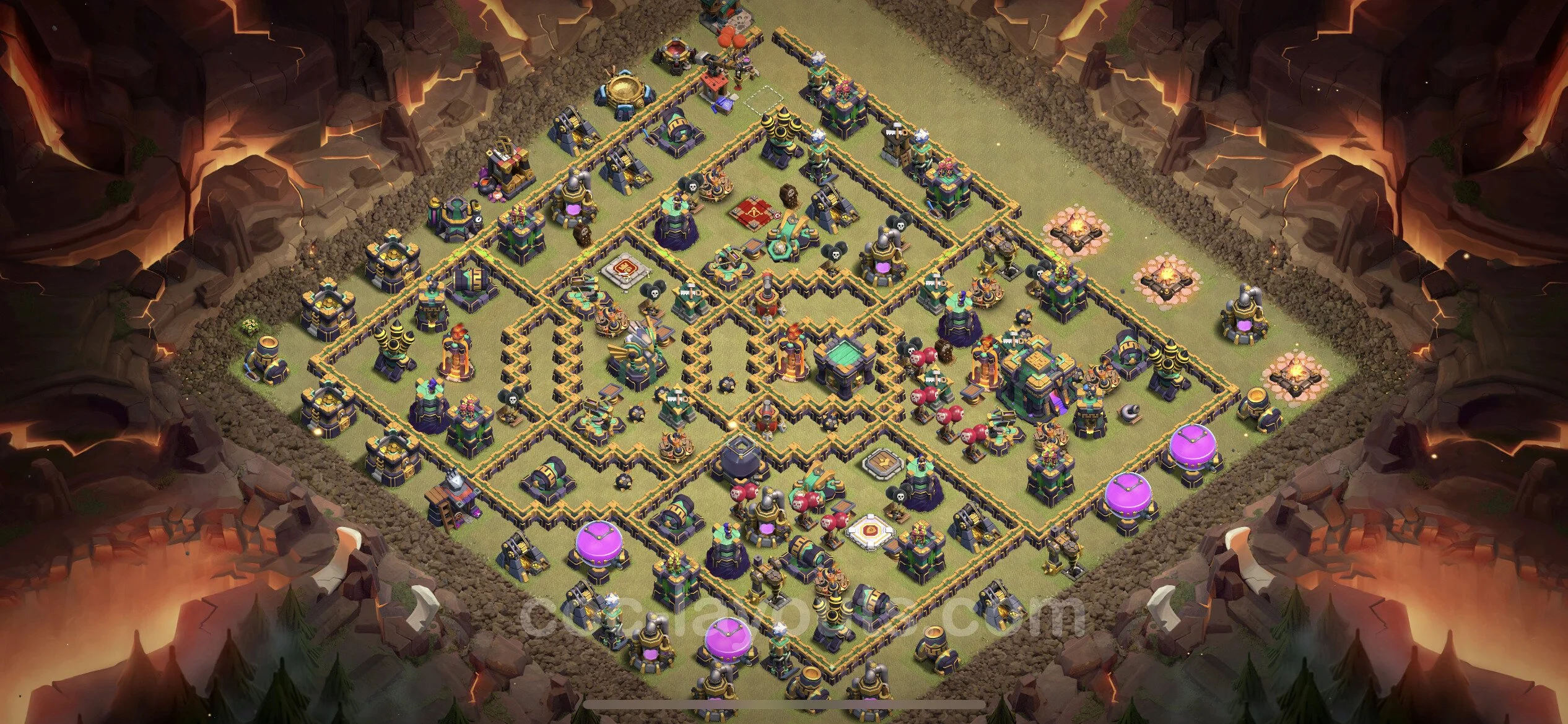 Top War Base TH14 with Link - Max Levels CWL Plan - Clash of Clans - (#127) — Война BH14