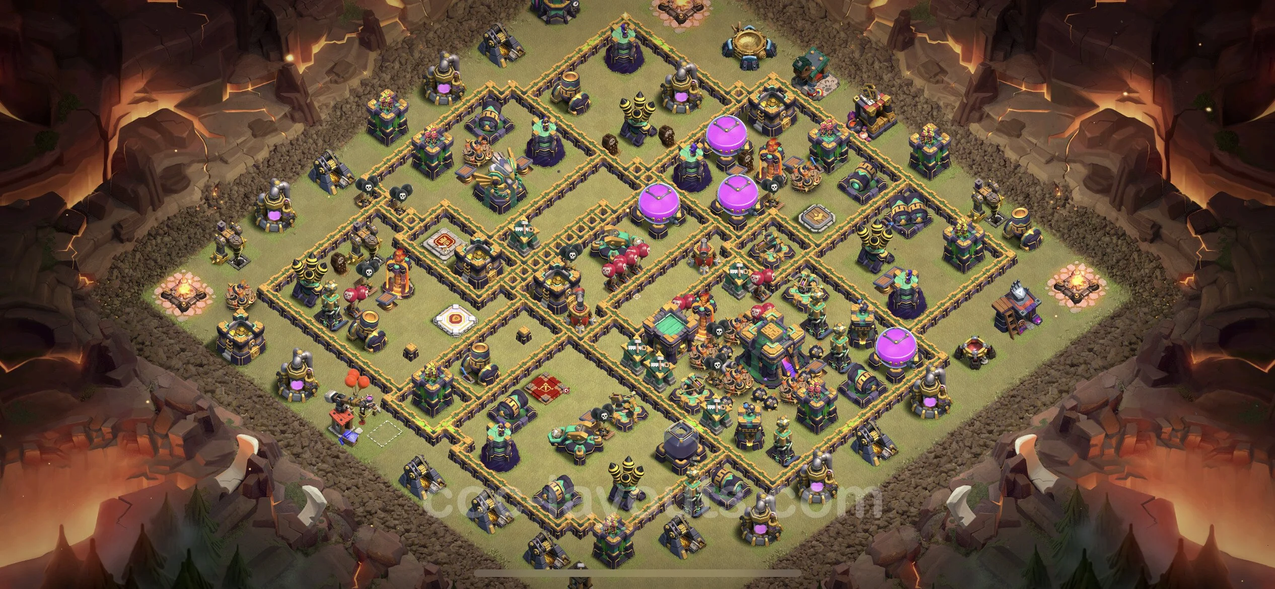 Top War Base TH14 with Link - Max Levels CWL Plan - Clash of Clans - (#128) — Krieg BH14