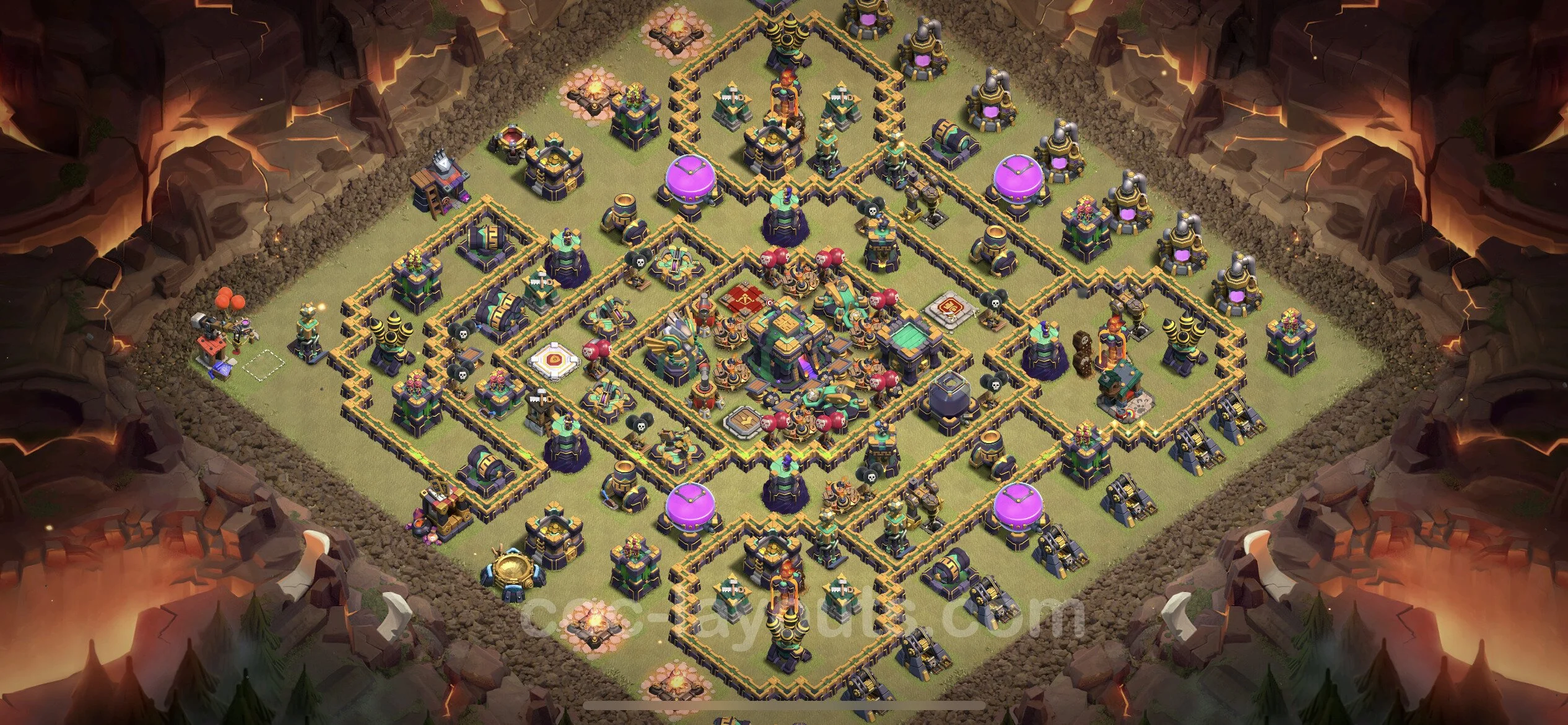 Top War Base TH14 with Link, Legend League - Anti 3 Stars CWL Plan - Clash of Clans - (#130) — Guerre BH14