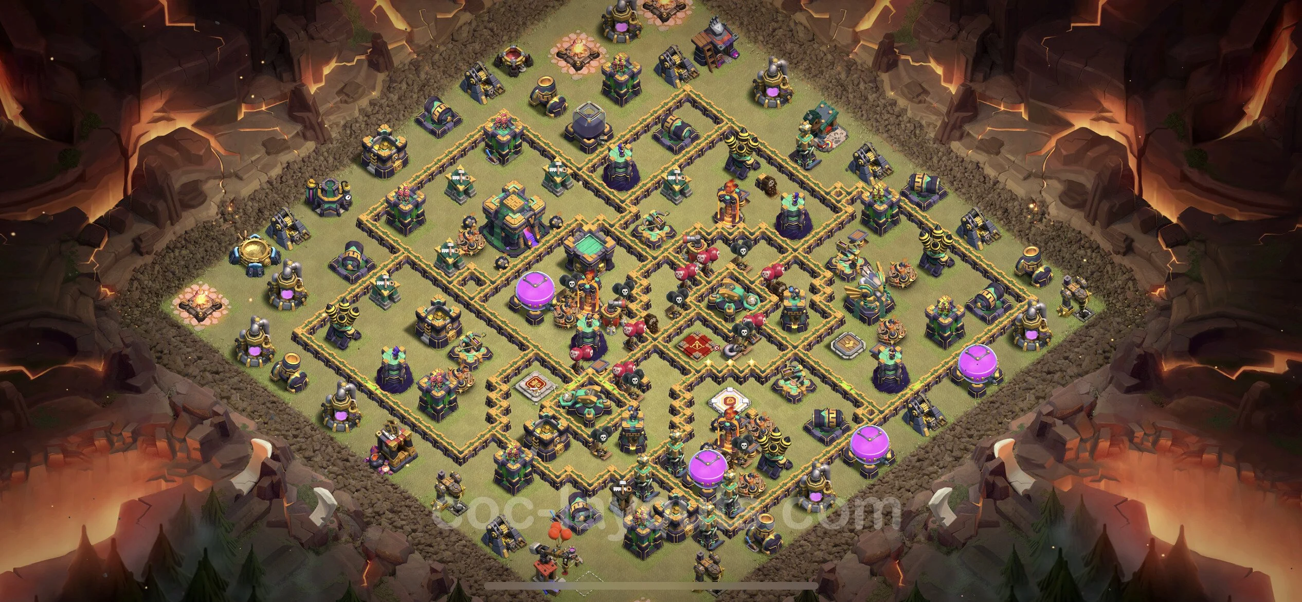Top War Base TH14 with Link - CWL Defence Plan - Clash of Clans - (#132) — Wojna BH14