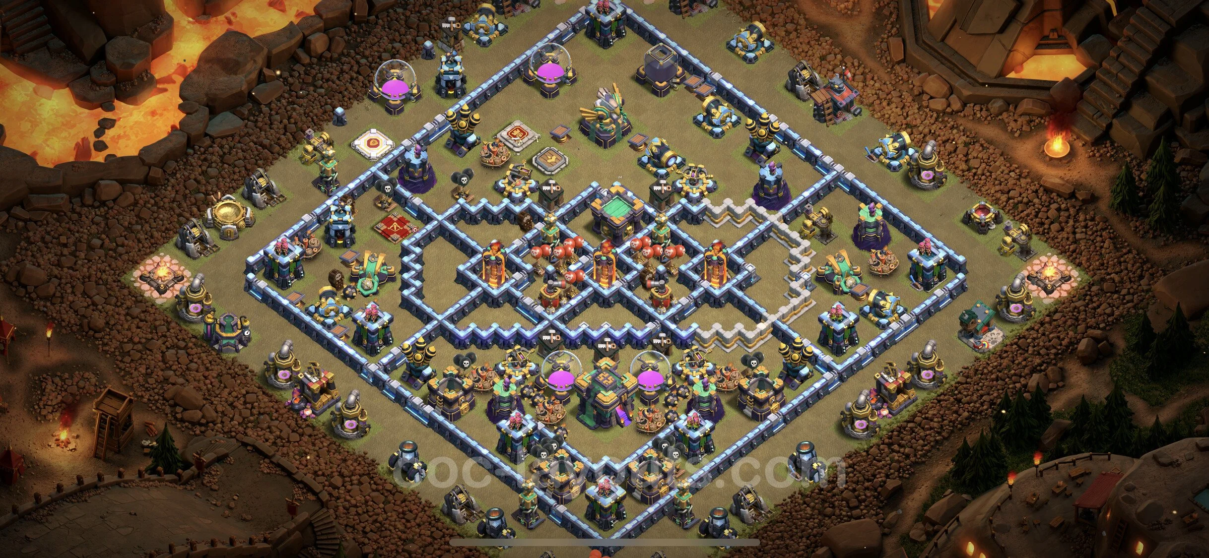 Top War Base TH14 with Link - CWL Defence Plan - Clash of Clans - (#135) — Krieg BH14