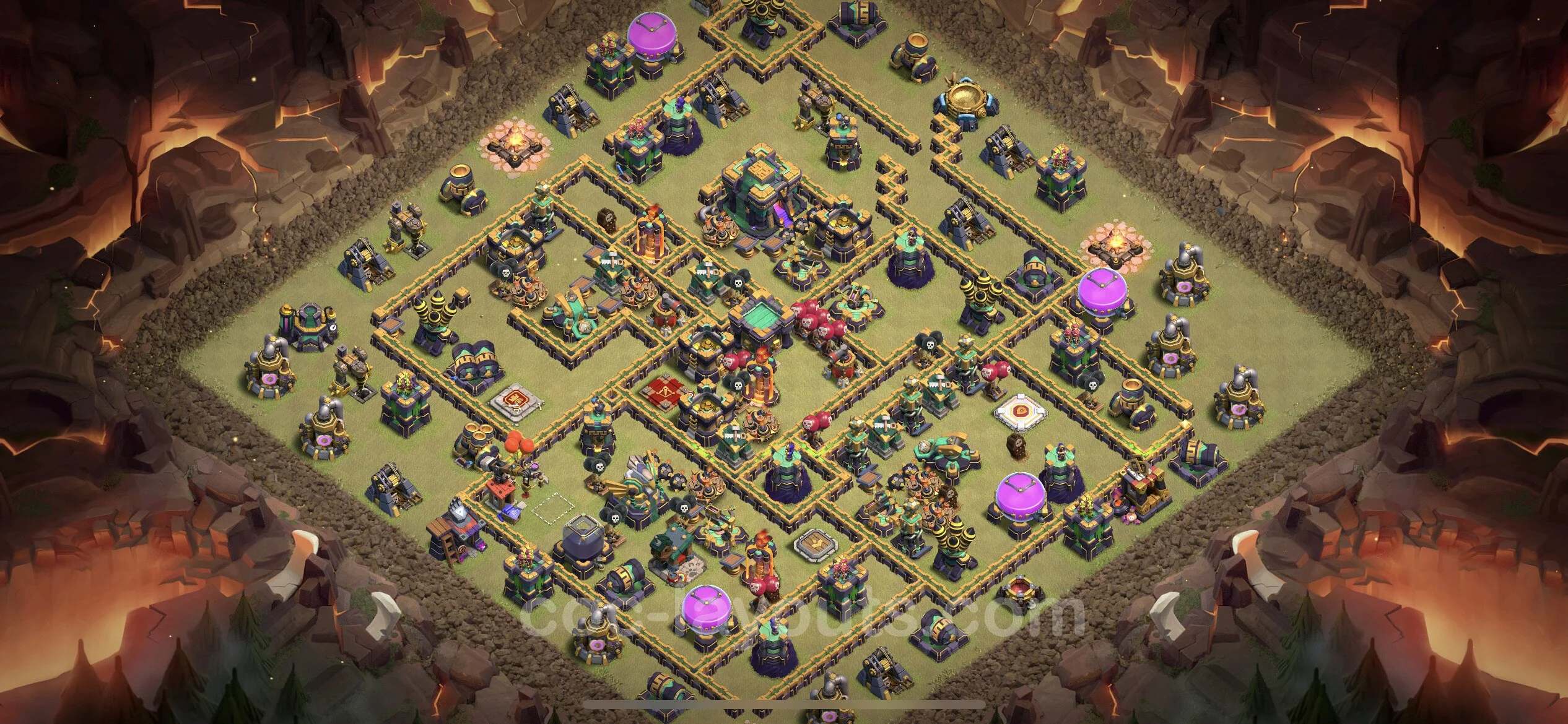 Top War Base TH14 with Link, Anti Everything - Anti 3 Stars CWL Plan - Clash of Clans - (#138) — Oorlog BH14