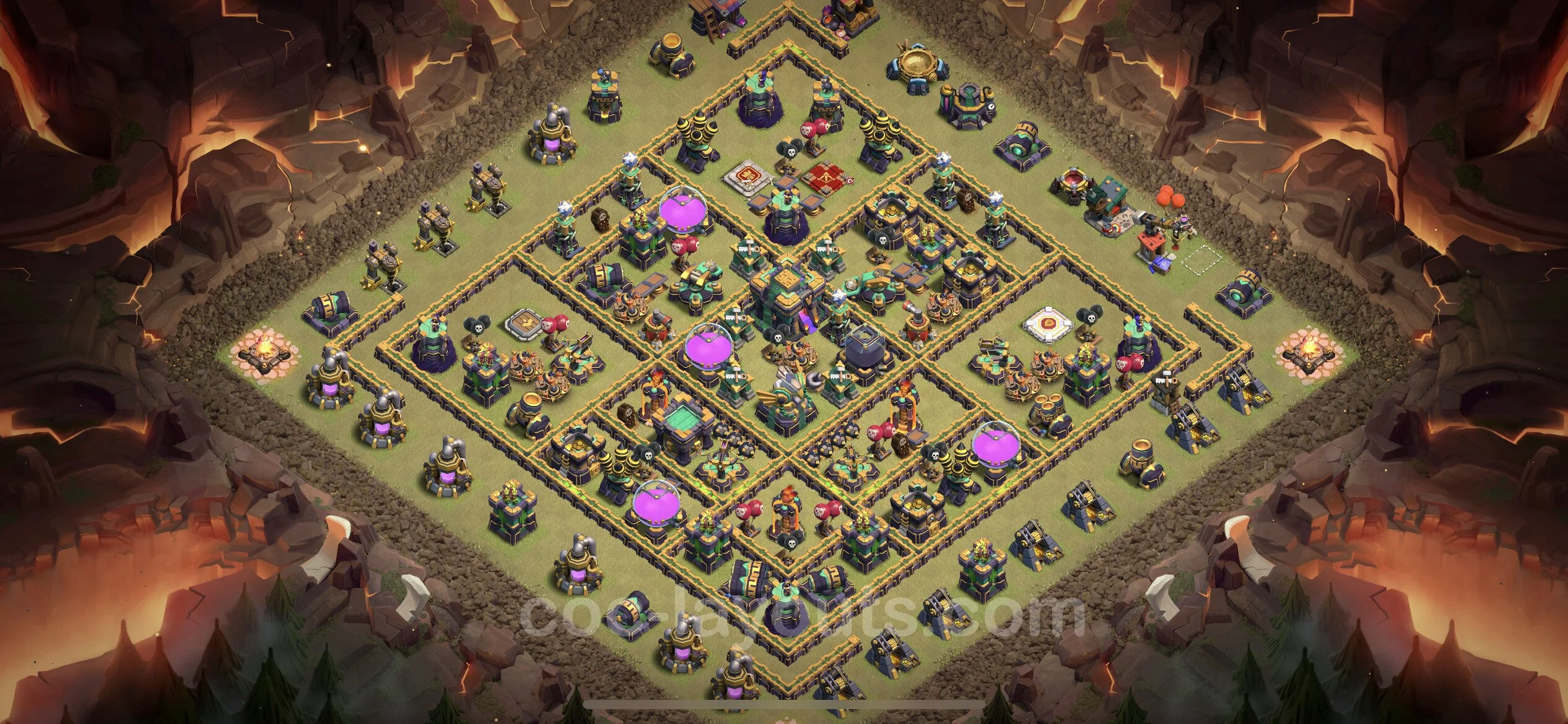 Top War Base TH14 with Link, Anti Everything - Anti 2 Stars CWL Plan - Clash of Clans - (#140) — वॉर BH14