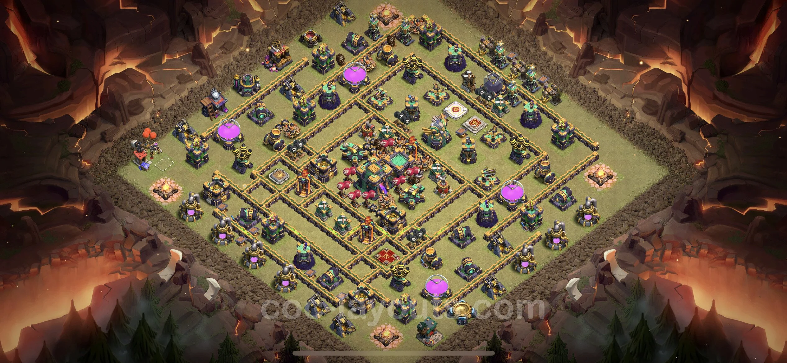 Top War Base TH14 with Link - Anti 3 Stars CWL Plan - Clash of Clans - (#146) — War BH14