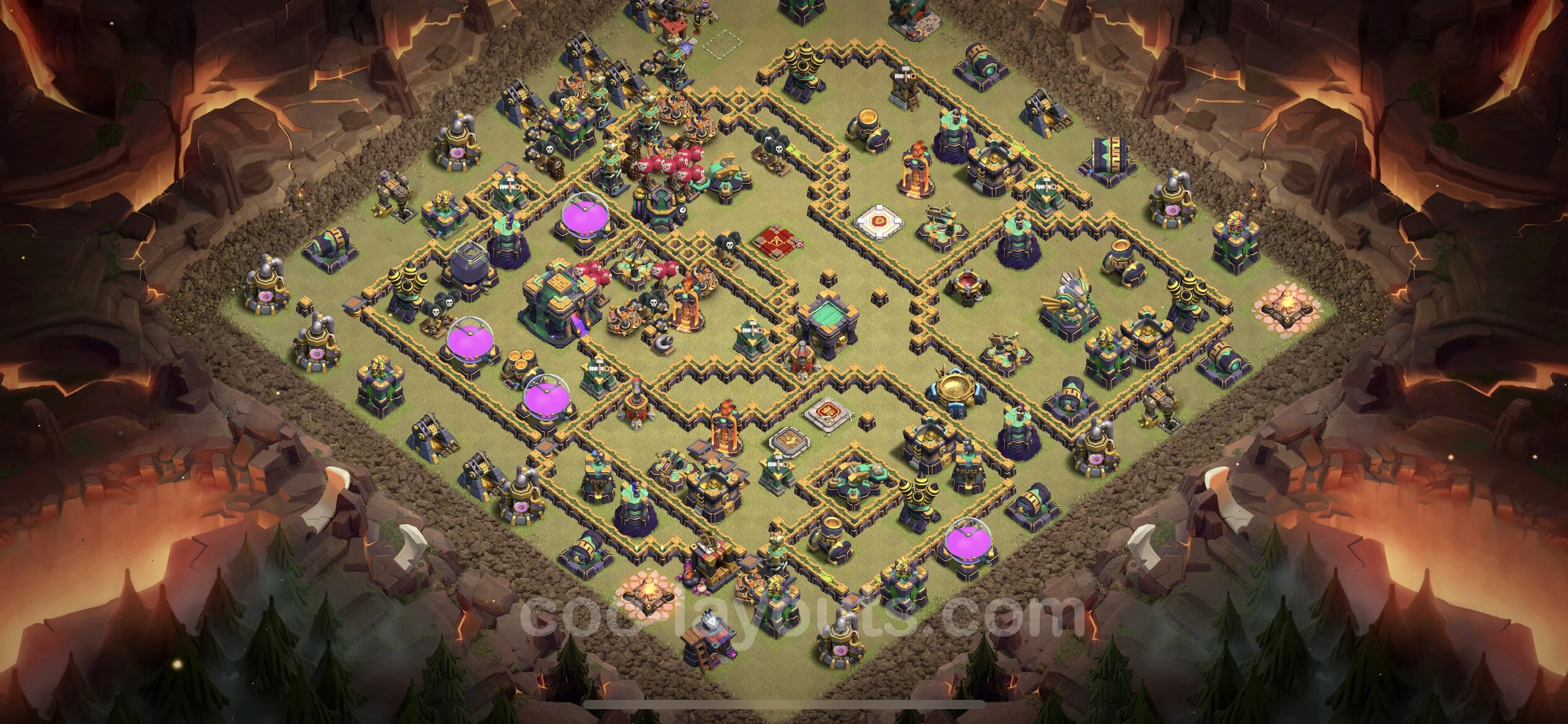 Top War Base TH14 with Link, Anti Everything - Anti 3 Stars CWL Plan - Clash of Clans - (#156) — Wojna BH14